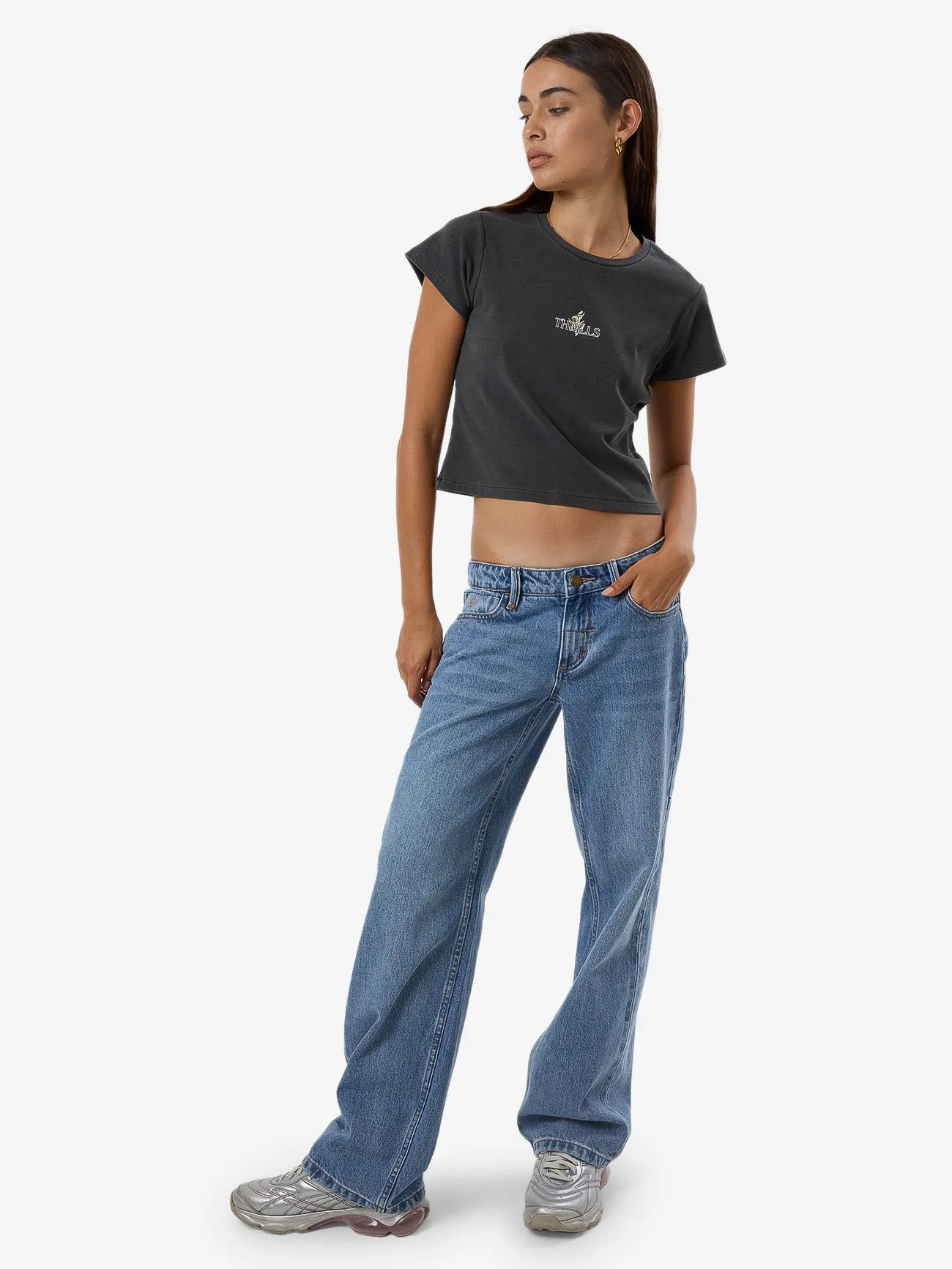 In Bloom Mini Tee - Merch Black sold by Thrills product image thumbnail 5