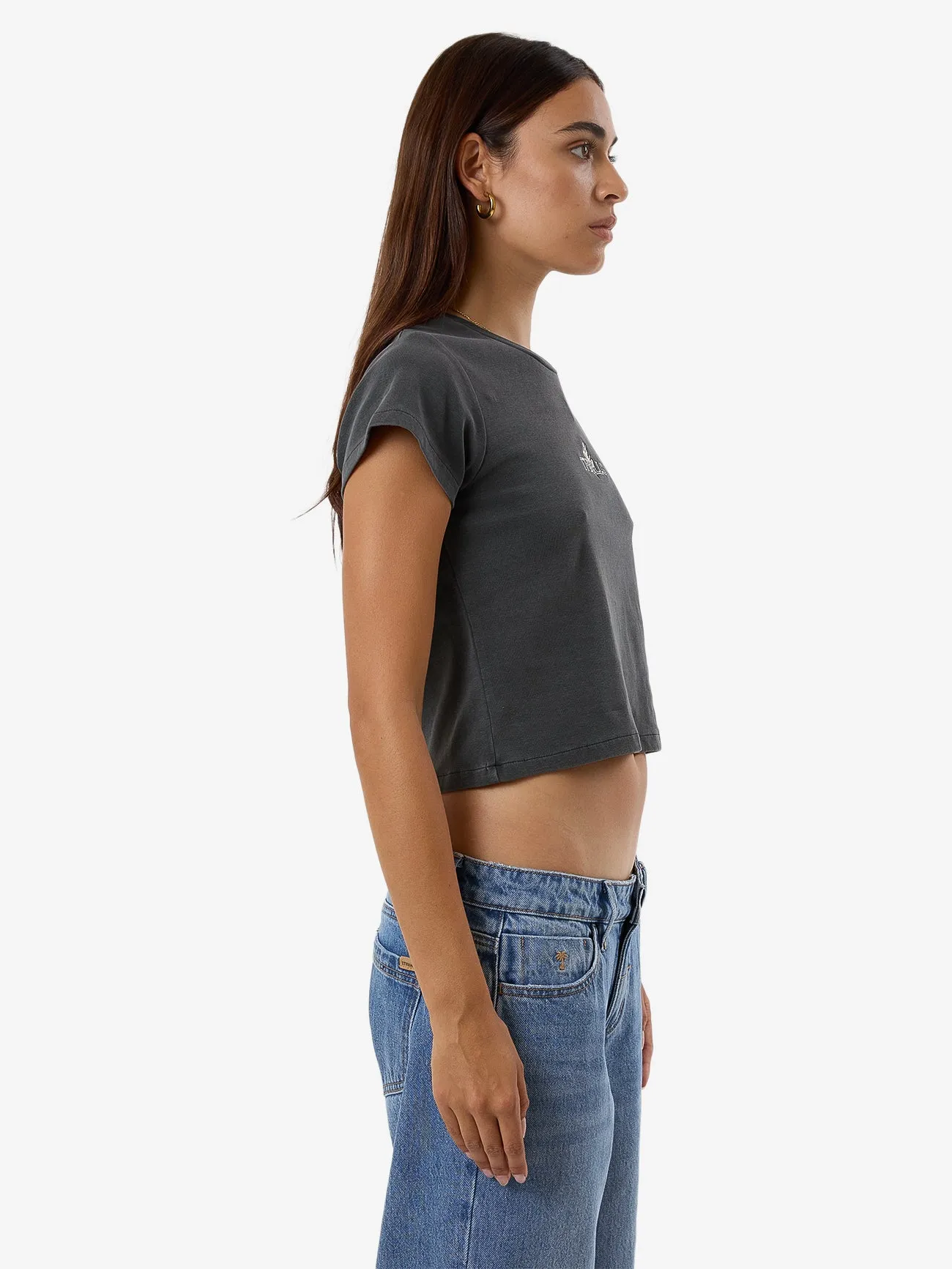 In Bloom Mini Tee - Merch Black sold by Thrills product image thumbnail 4