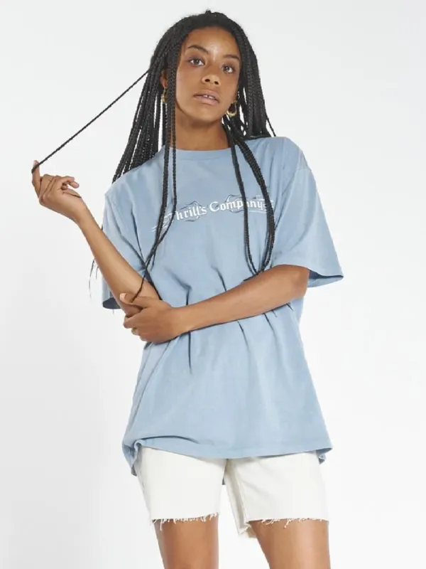 Strange Days Merch Fit Tee - Steel Blue made by Thrills
