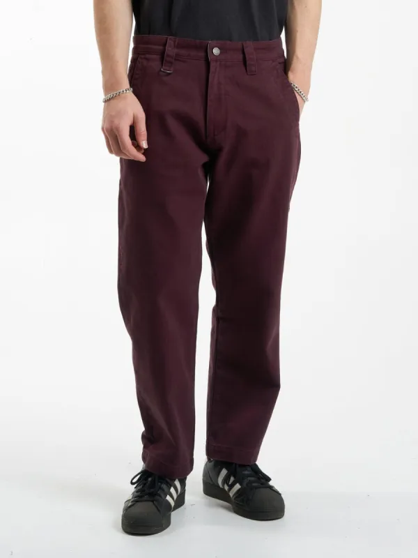 Thrills Union Work Chino - Wine sold by Thrills