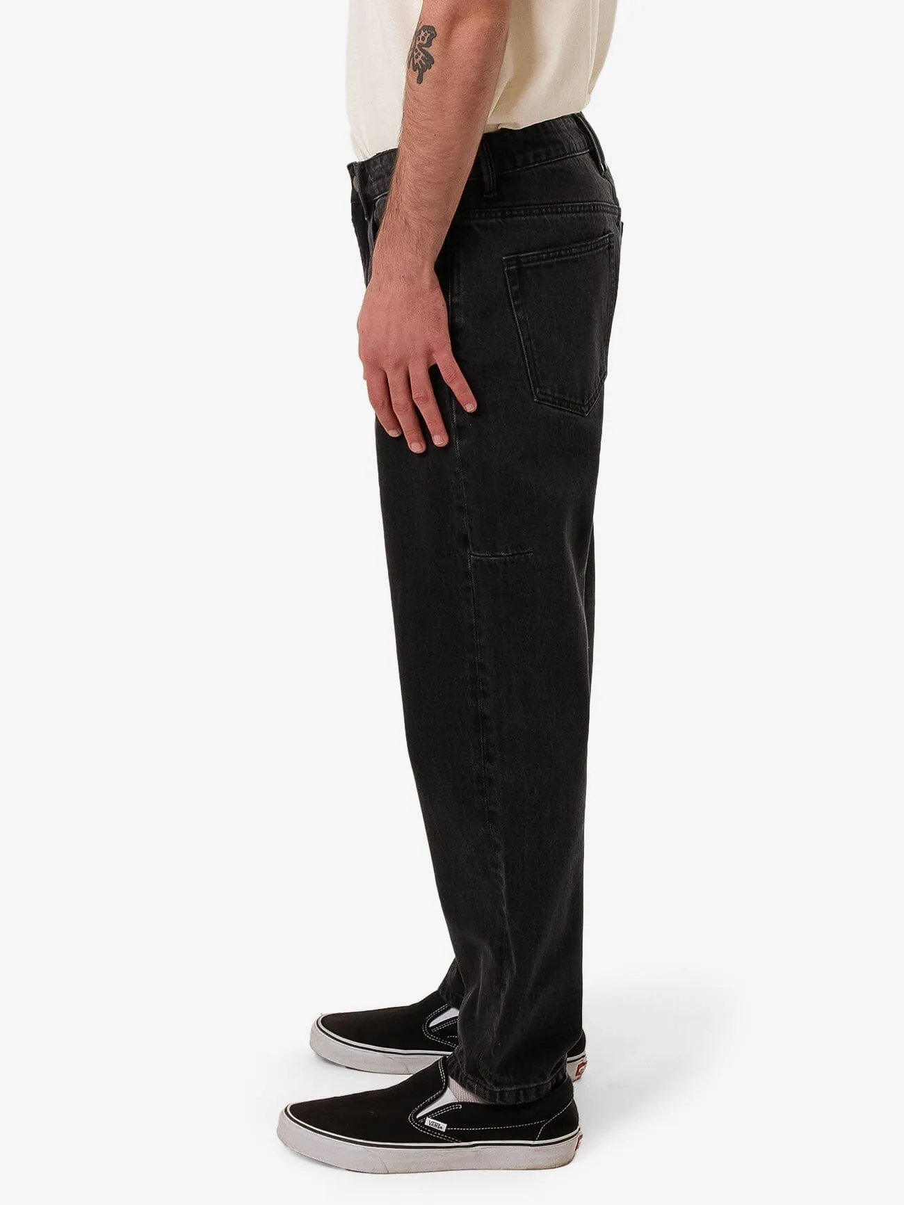 Chopped Denim Jean - Coal sold by Thrills product image thumbnail 4