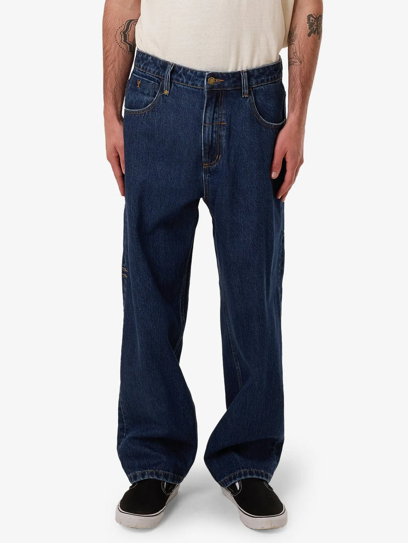 Big Slacker Baggy Denim Jean - Rinsed Ink sold by Thrills