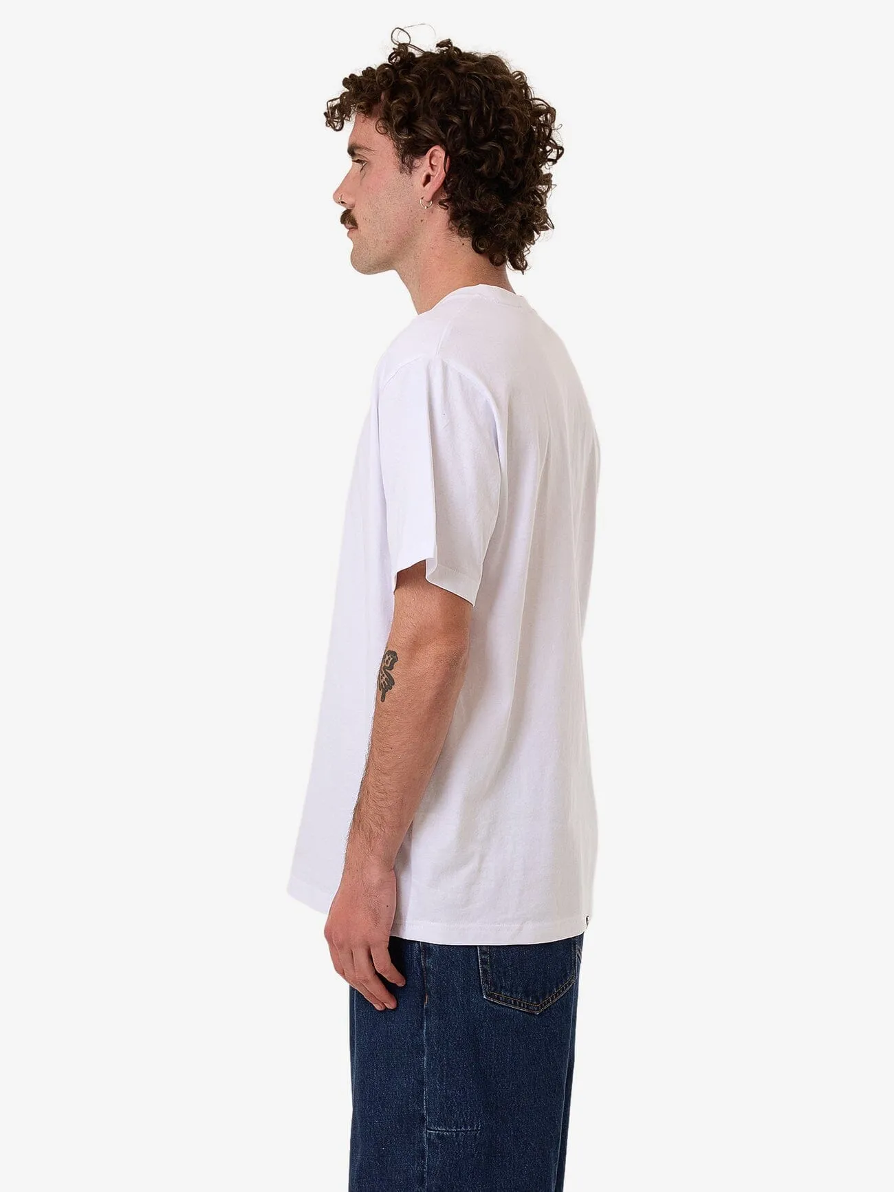 Hazed Merch Fit Tee - White sold by Thrills product image thumbnail 4