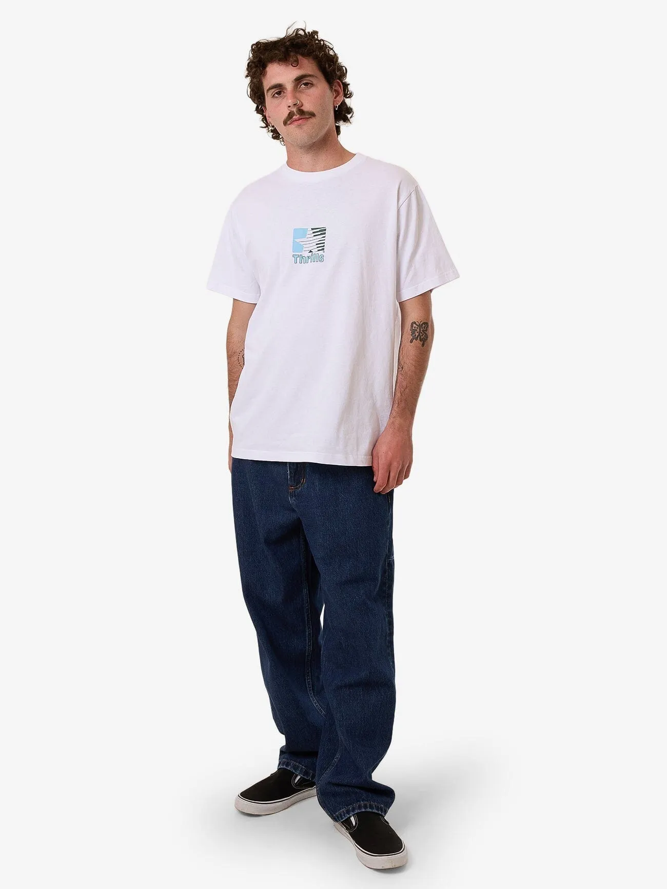 Hazed Merch Fit Tee - White sold by Thrills product image thumbnail 5