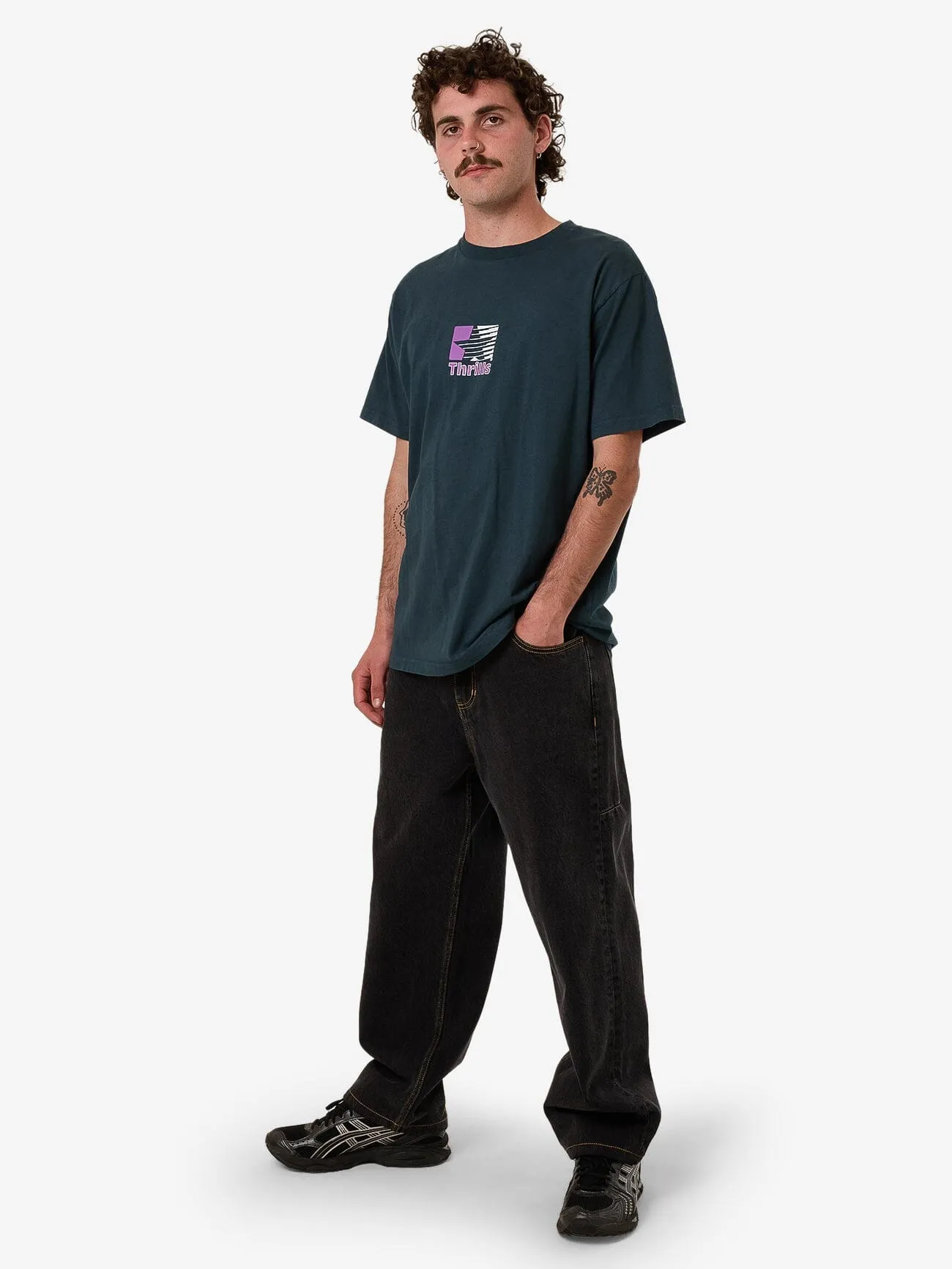 Hazed Merch Fit Tee - Deep Teal sold by Thrills product image thumbnail 5