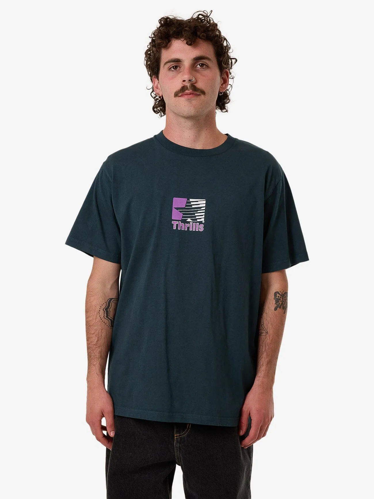 Hazed Merch Fit Tee - Deep Teal sold by Thrills