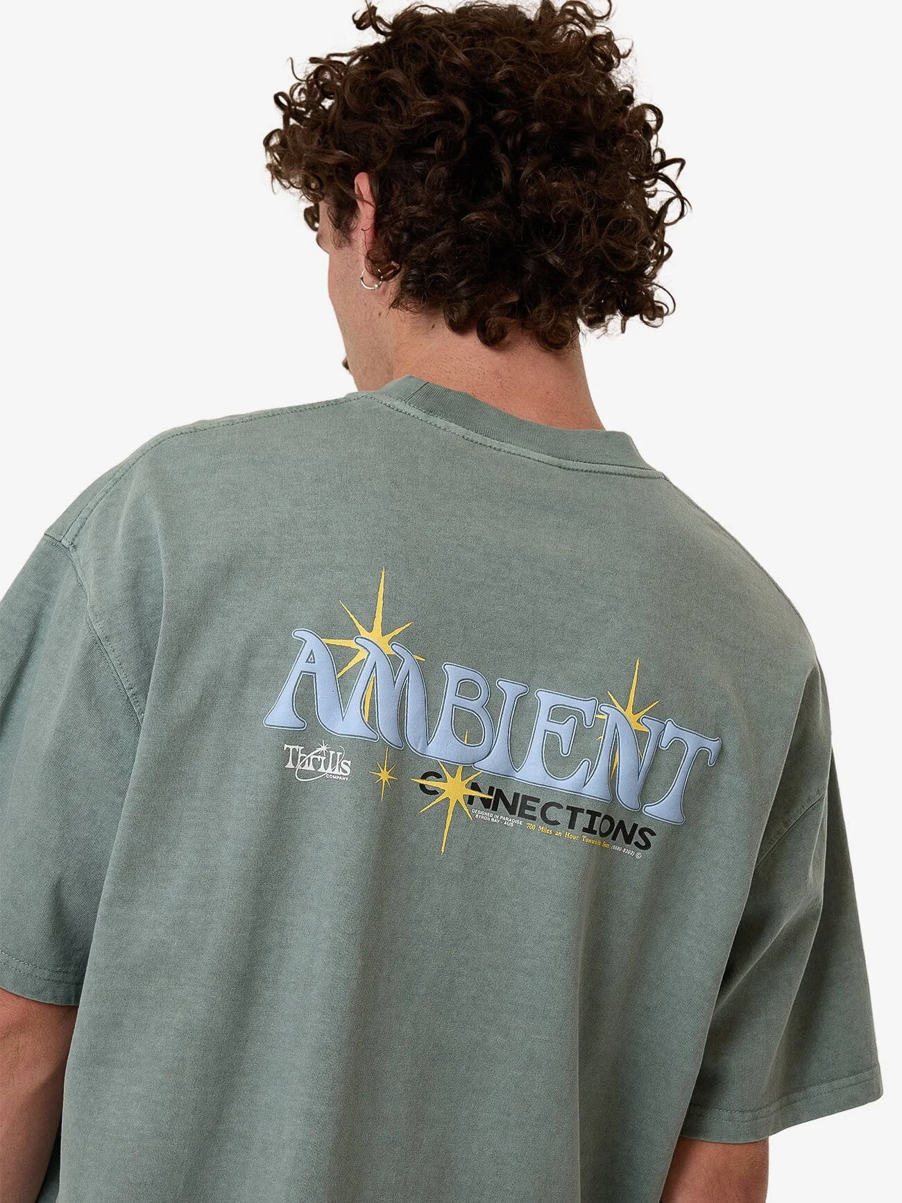Ambient Connections Box Fit Oversize Tee - Chinois Green sold by Thrills product image thumbnail 2