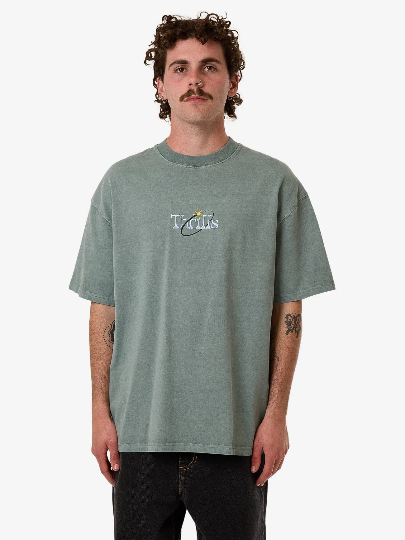 Ambient Connections Box Fit Oversize Tee - Chinois Green sold by Thrills product image thumbnail 3