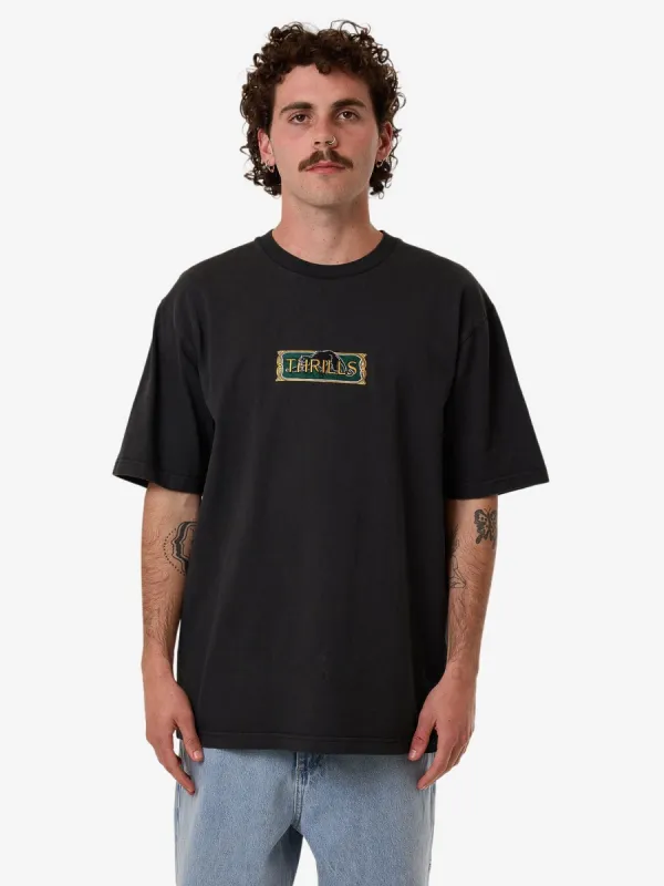 Behind It All Oversize Fit Tee - Pirate Black sold by Thrills