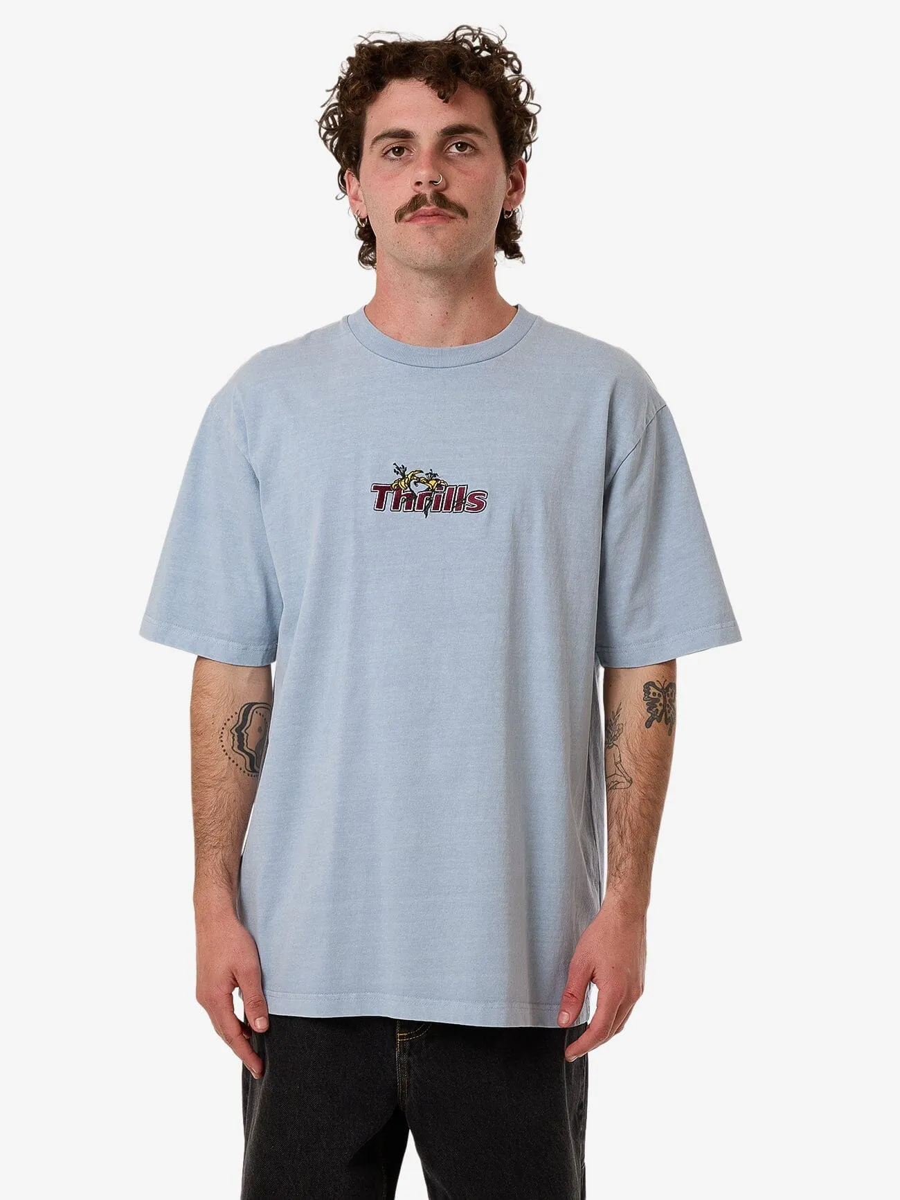 Solace Of Nature Oversize Fit Tee - Blue Fog sold by Thrills