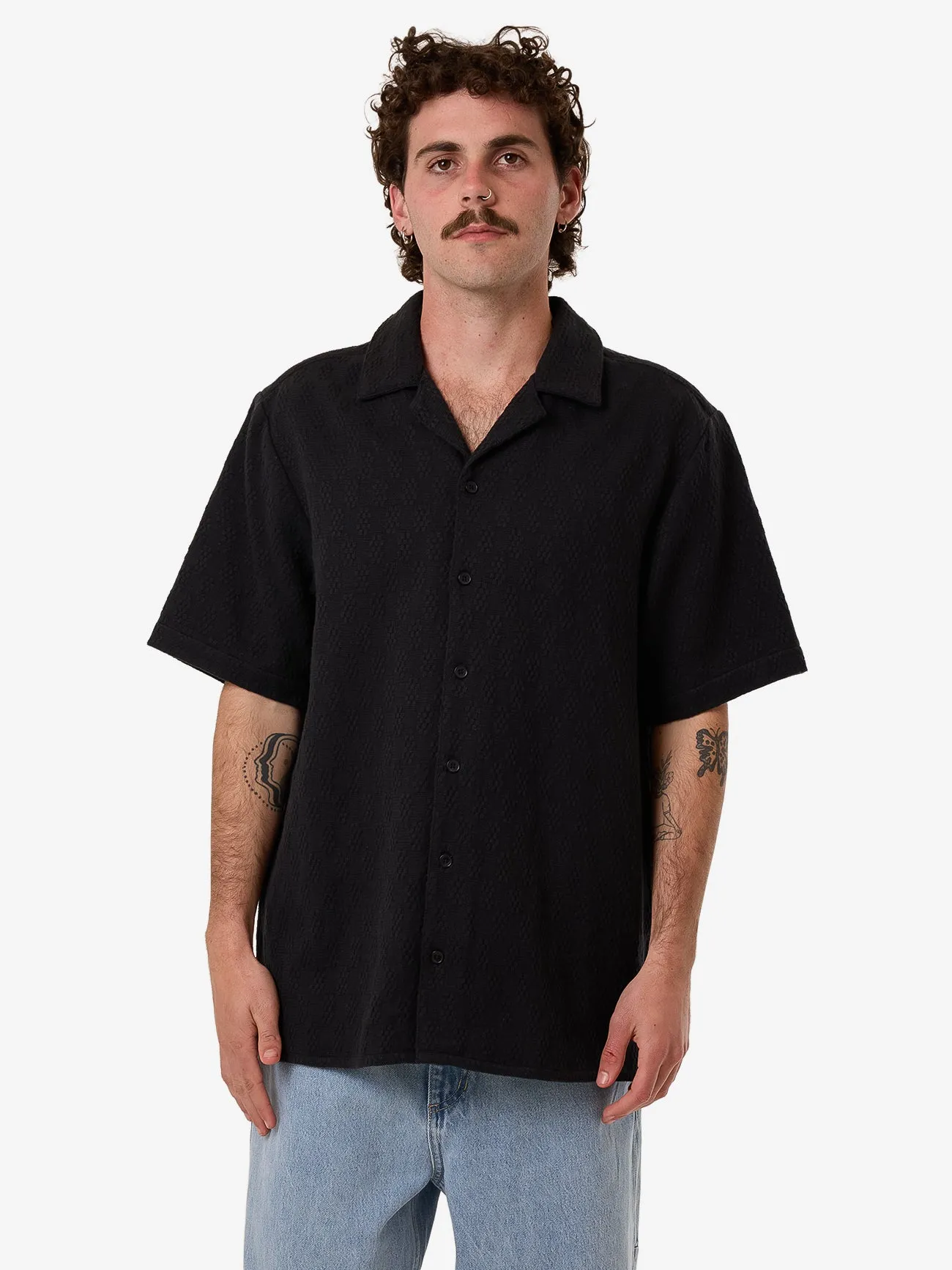 Vanished Bowling Shirt - Black sold by Thrills