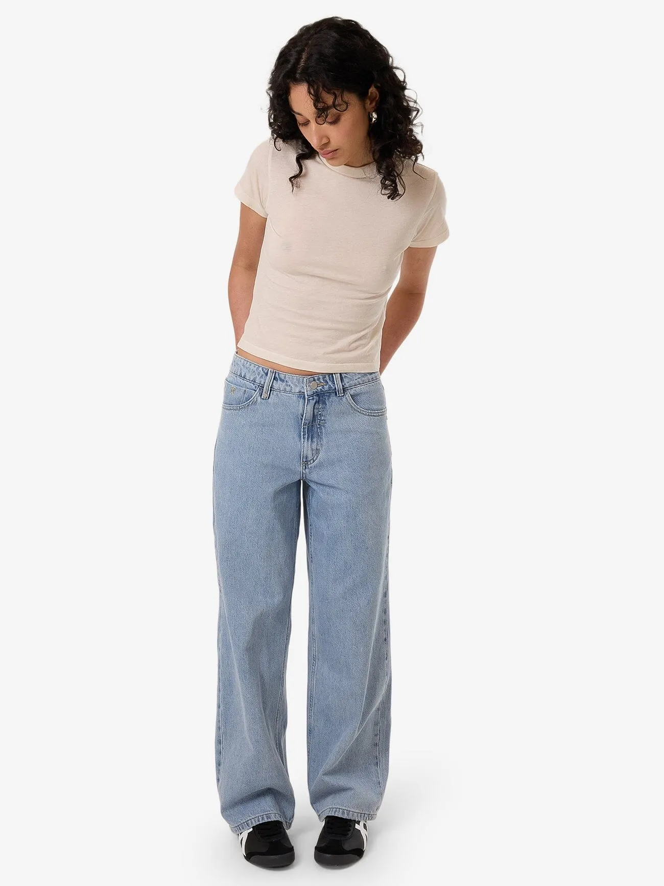 Billie Low Rise Baggy Jean - Ageless Blue sold by Thrills
