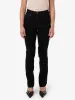 Nicole High Rise Stretch Straight Jean - Black Rinse sold by Thrills
