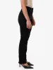 Nicole High Rise Stretch Straight Jean - Black Rinse sold by Thrills