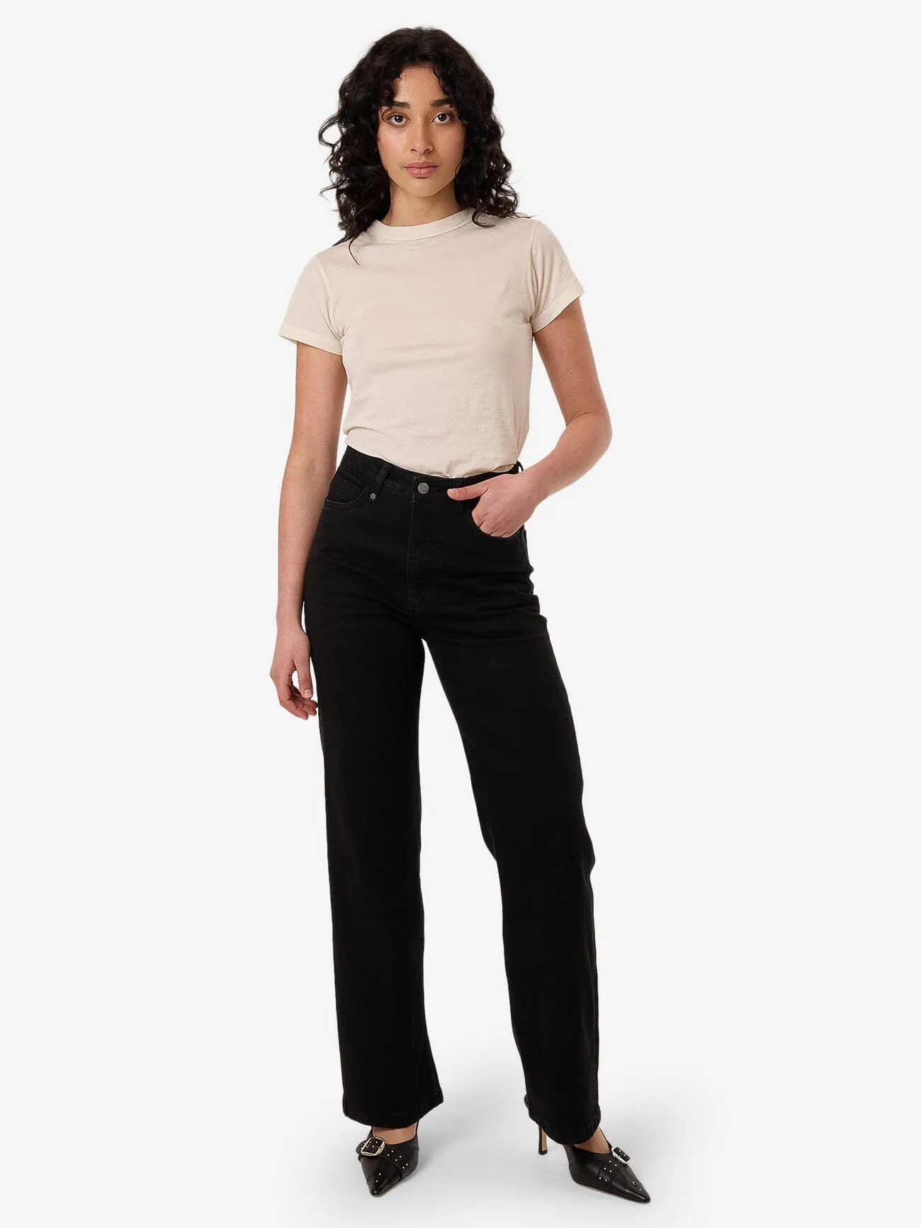 Cherry High Rise Stretch Jean - Black Rinse sold by Thrills product image thumbnail 5