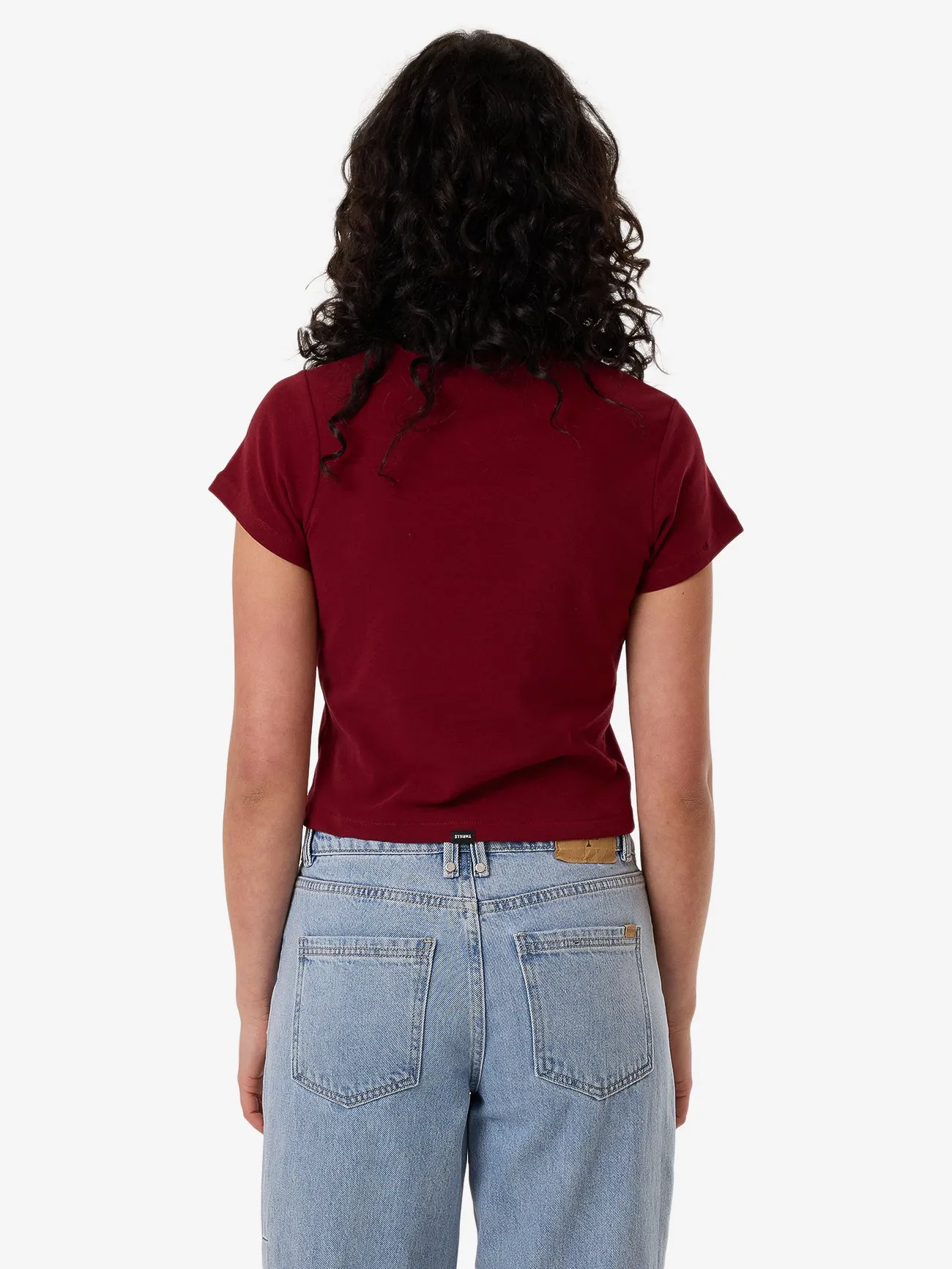 Minimal Thrills Mini Tee - Cabernet sold by Thrills product image thumbnail 2