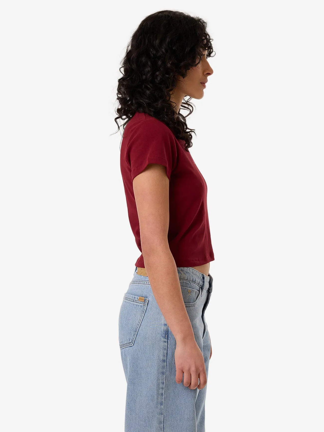 Minimal Thrills Mini Tee - Cabernet sold by Thrills product image thumbnail 3