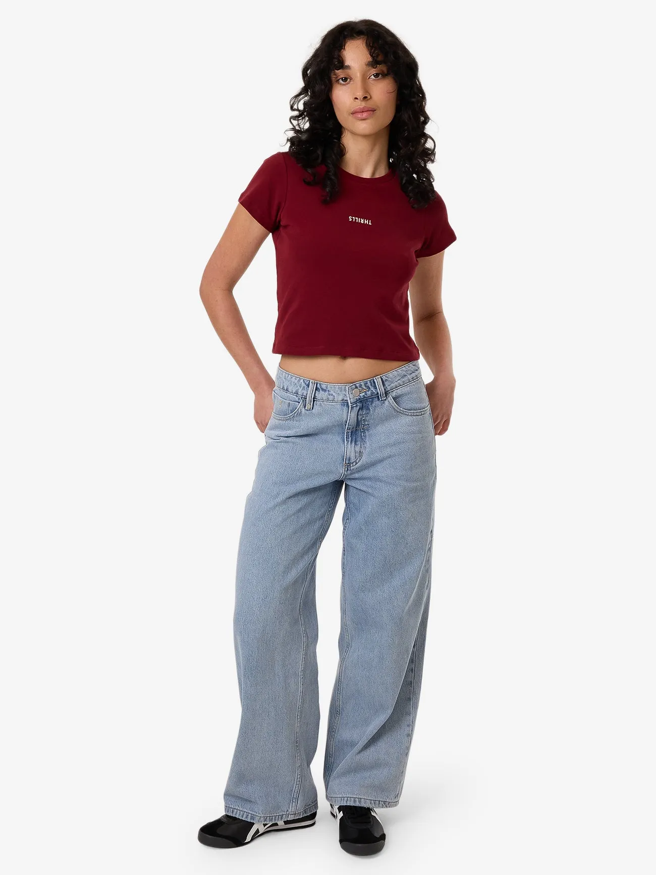 Minimal Thrills Mini Tee - Cabernet sold by Thrills product image thumbnail 5