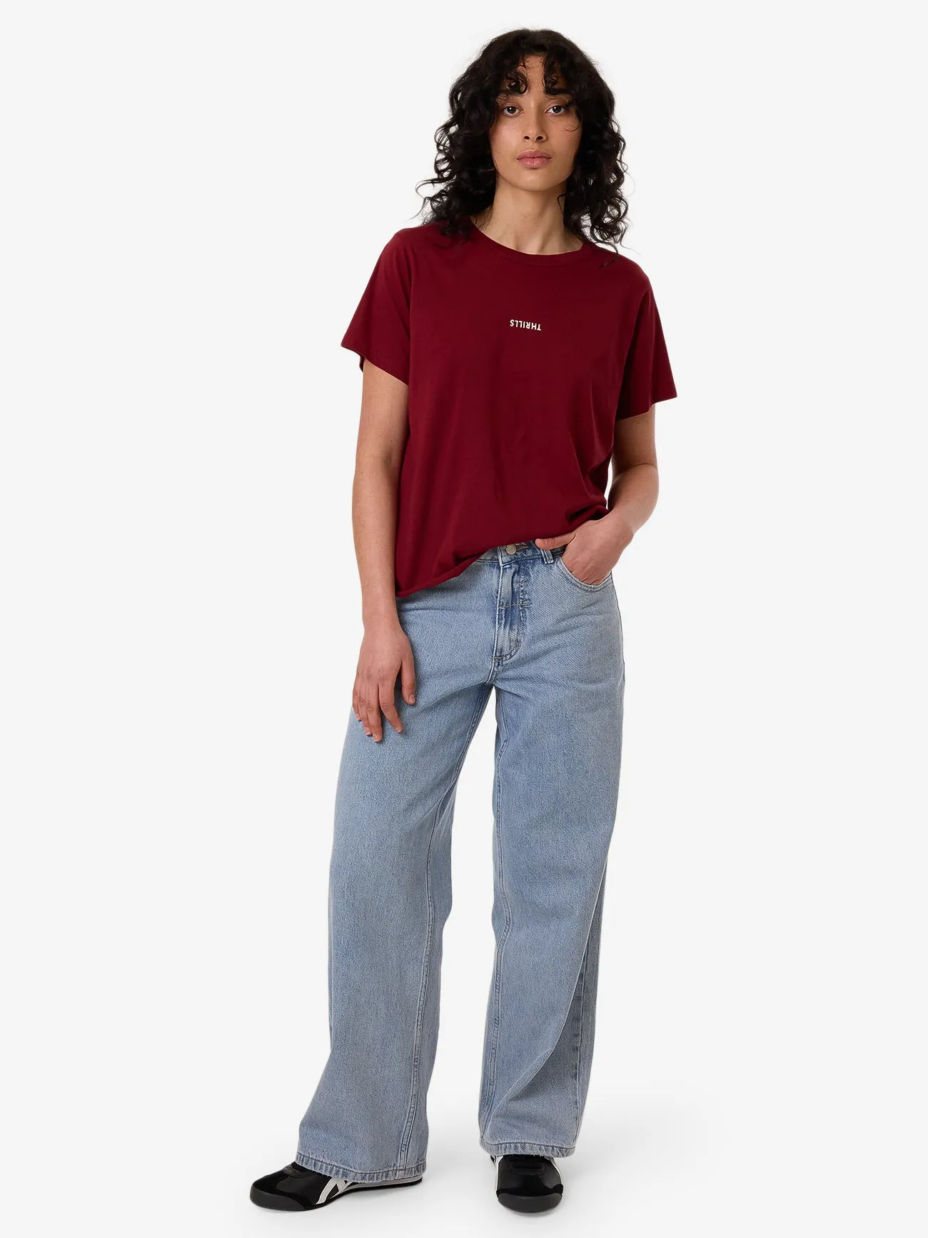 Minimal Thrills Relaxed Tee - Cabernet sold by Thrills product image thumbnail 5