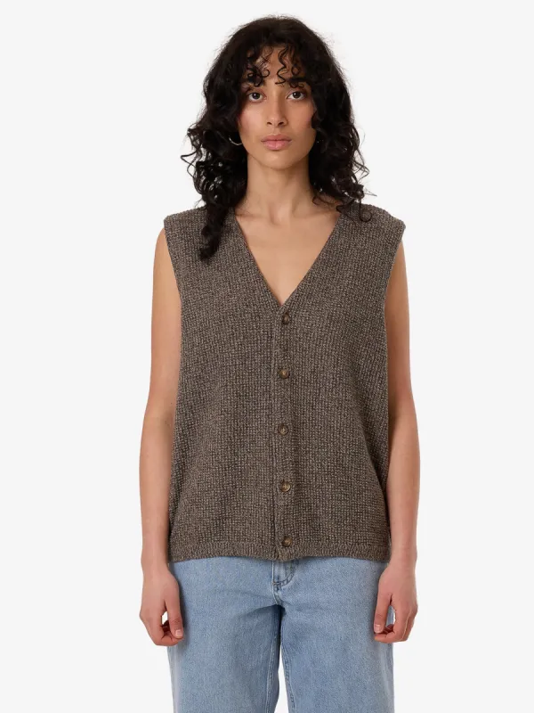 Sam Knit Vest - Loam sold by Thrills
