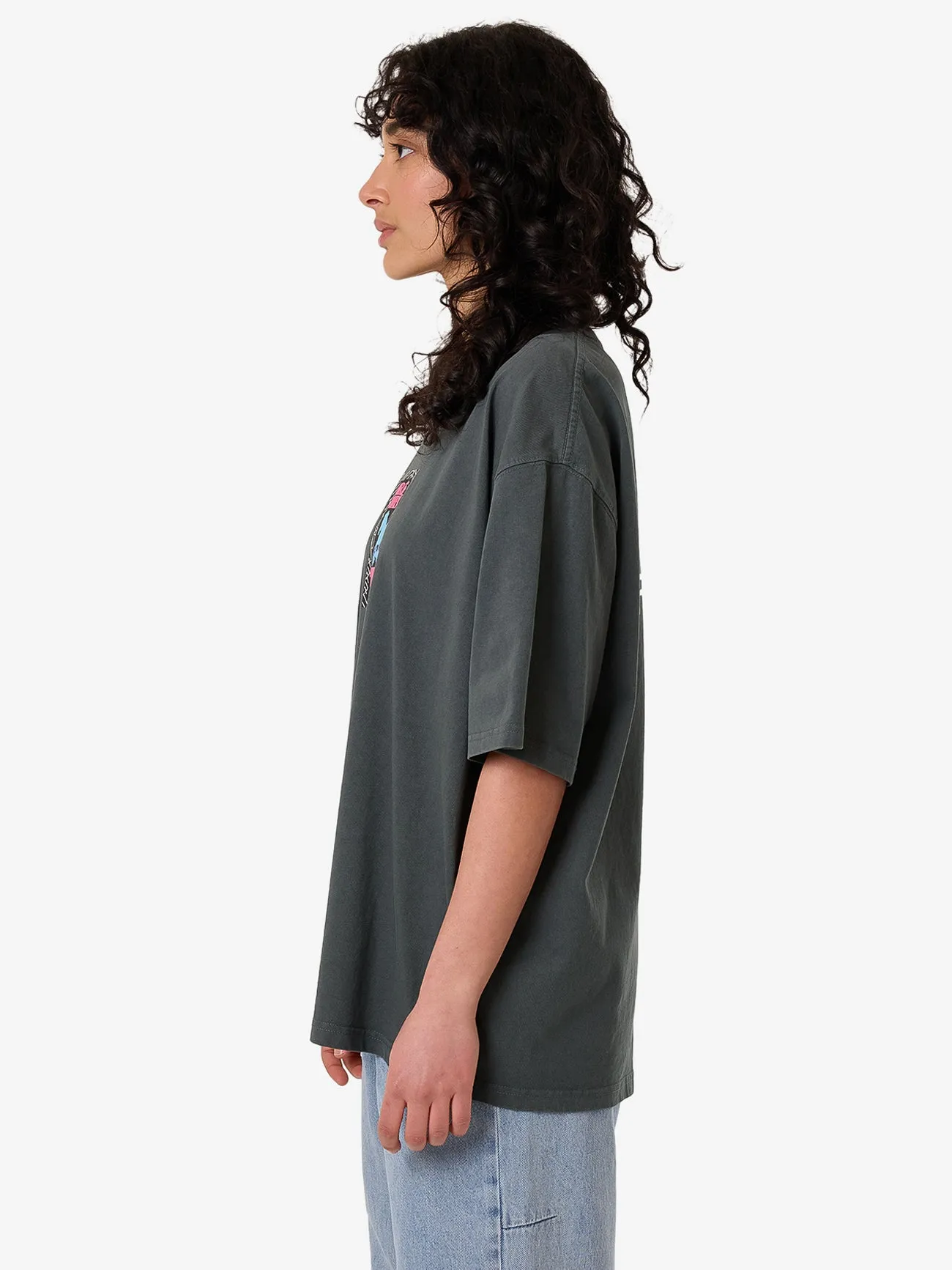 Chain of Formation Oversized Tee - Charcoal Blue sold by Thrills product image thumbnail 4