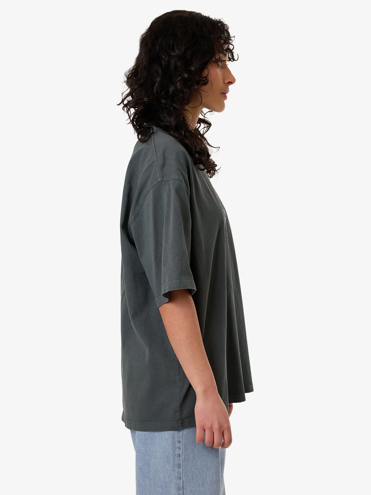 Chain of Formation Oversized Tee - Charcoal Blue sold by Thrills product image thumbnail 3