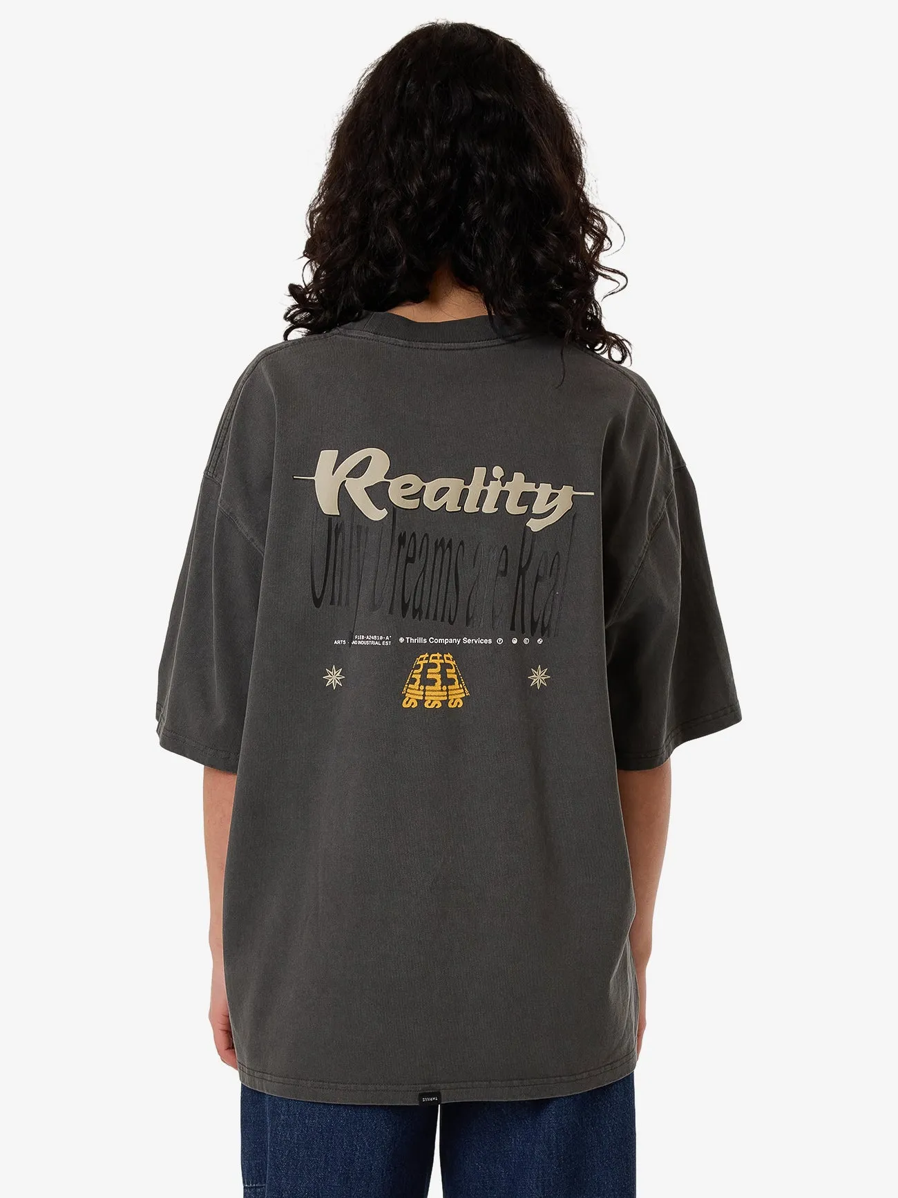 Dream Reality Oversized Tee - Merch Black sold by Thrills product image thumbnail 2