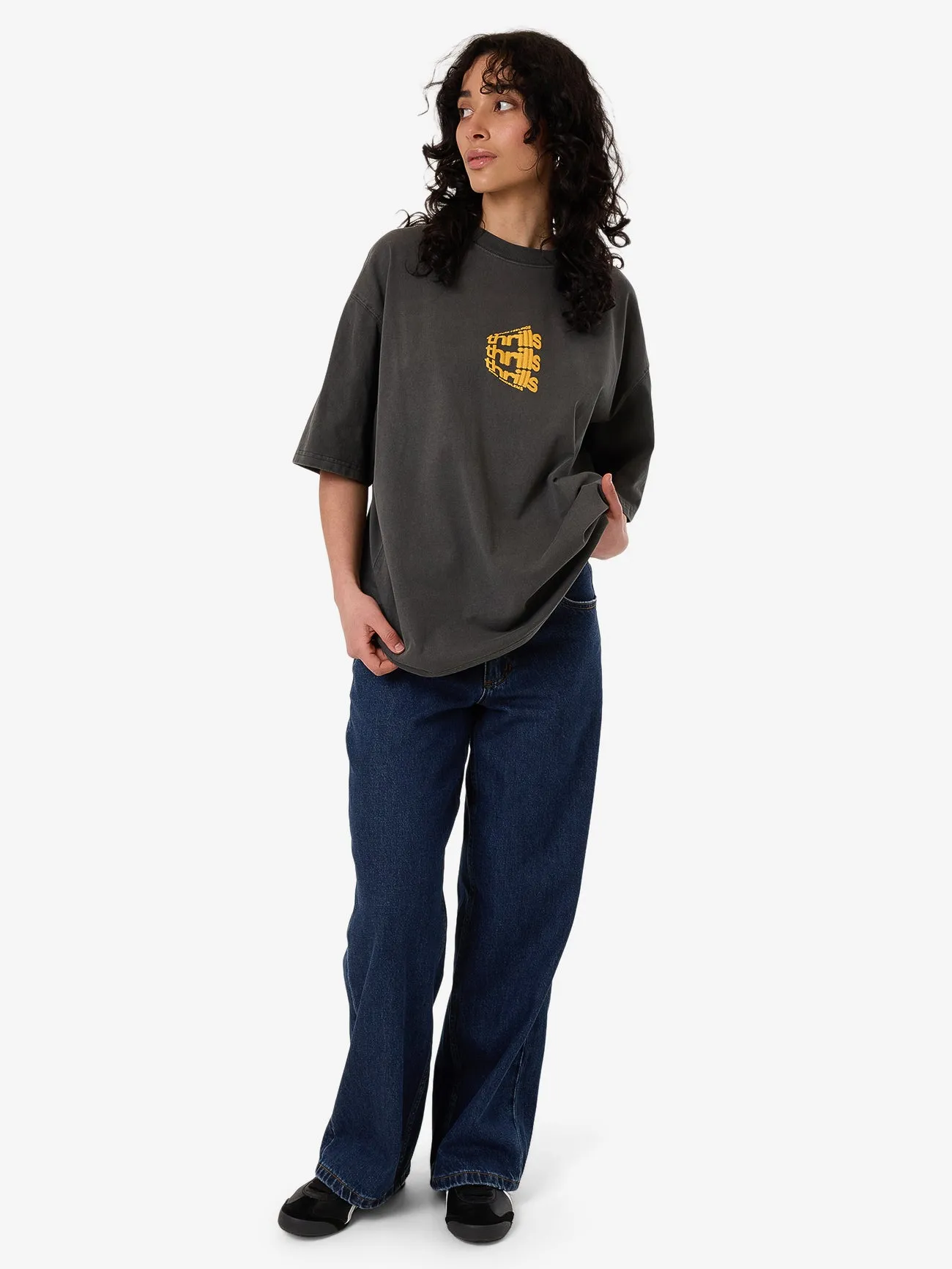 Dream Reality Oversized Tee - Merch Black sold by Thrills product image thumbnail 5