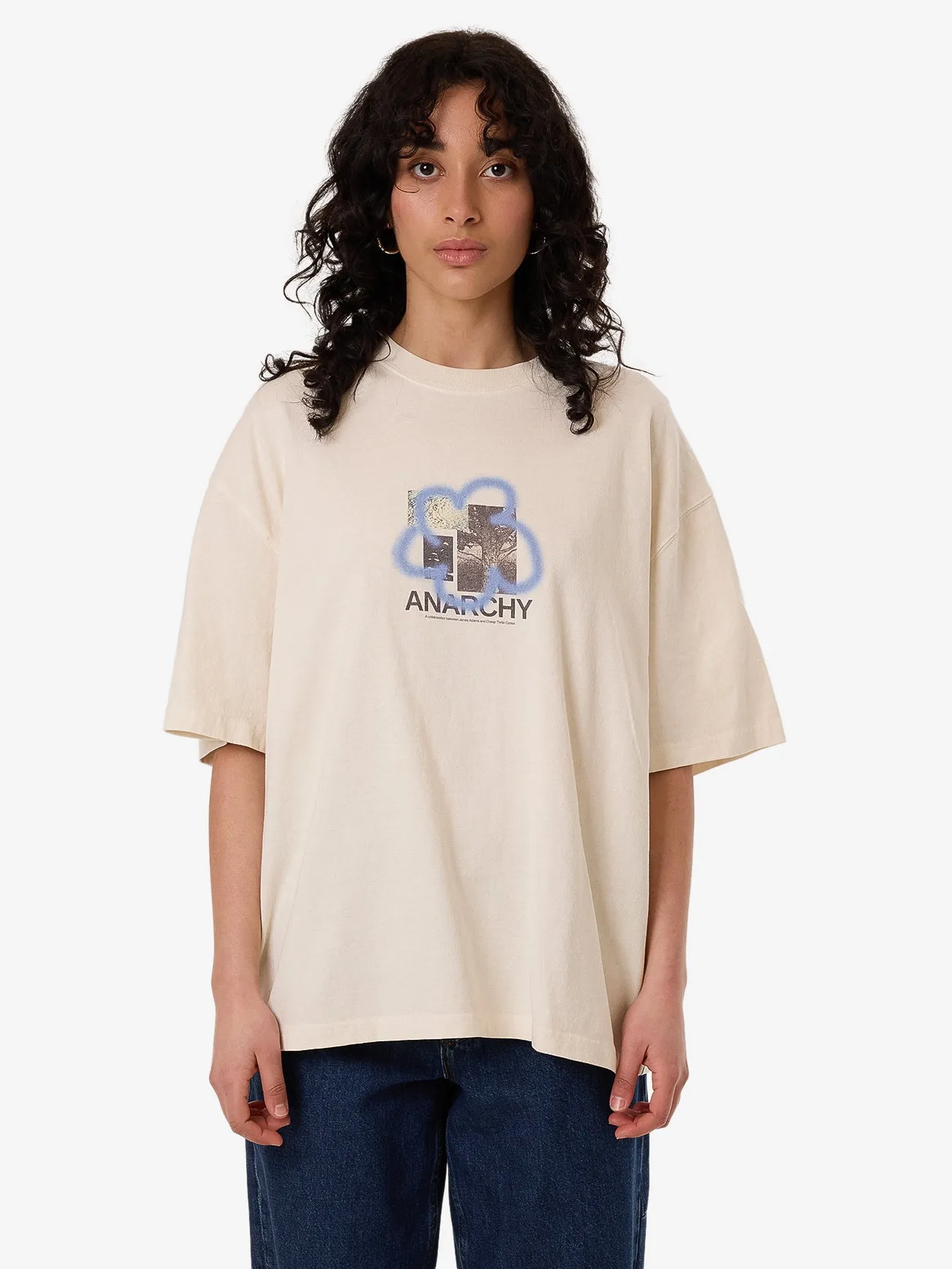 James Adams Anarchy Oversized Tee - Heritage White sold by Thrills