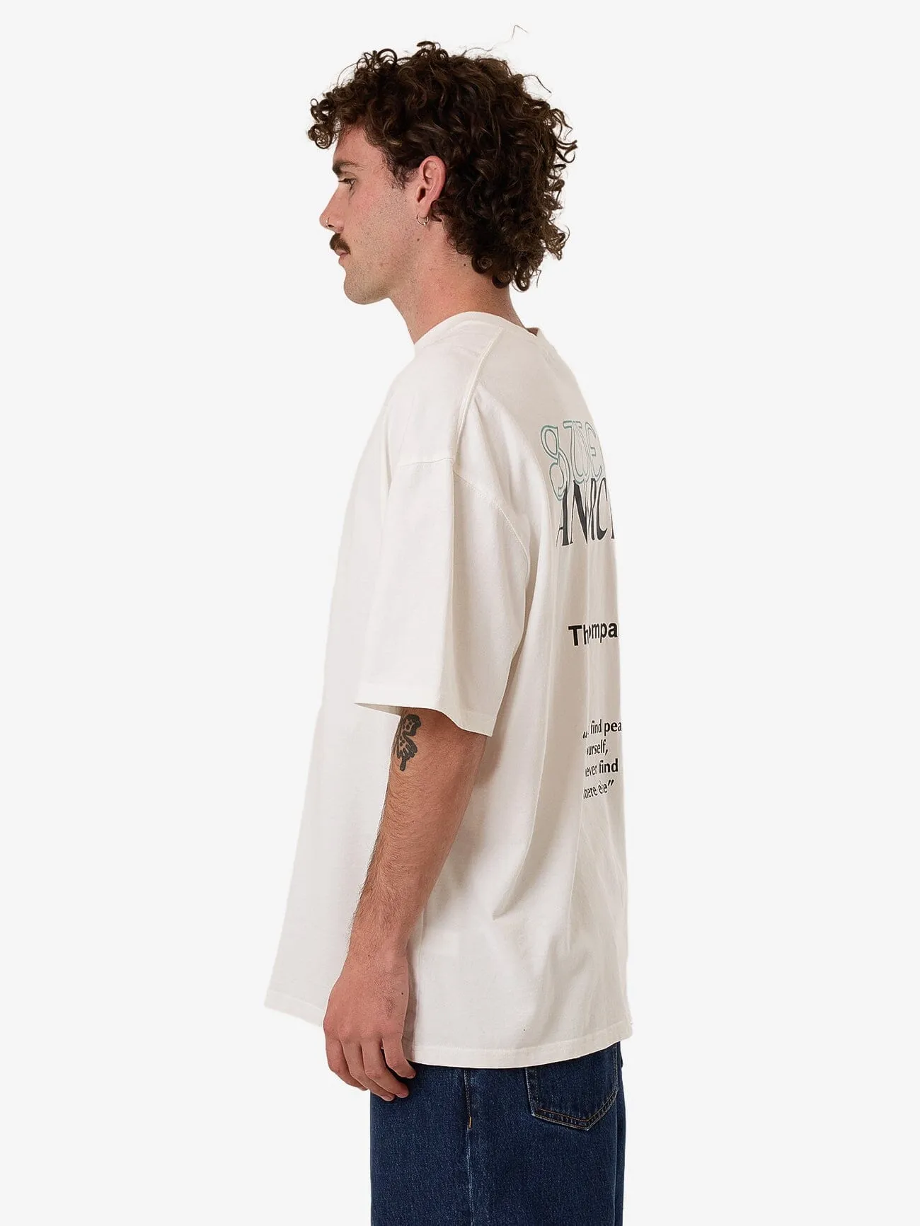 Sweet Anarchy Box Fit Oversize Tee - Dirty White sold by Thrills product image thumbnail 4