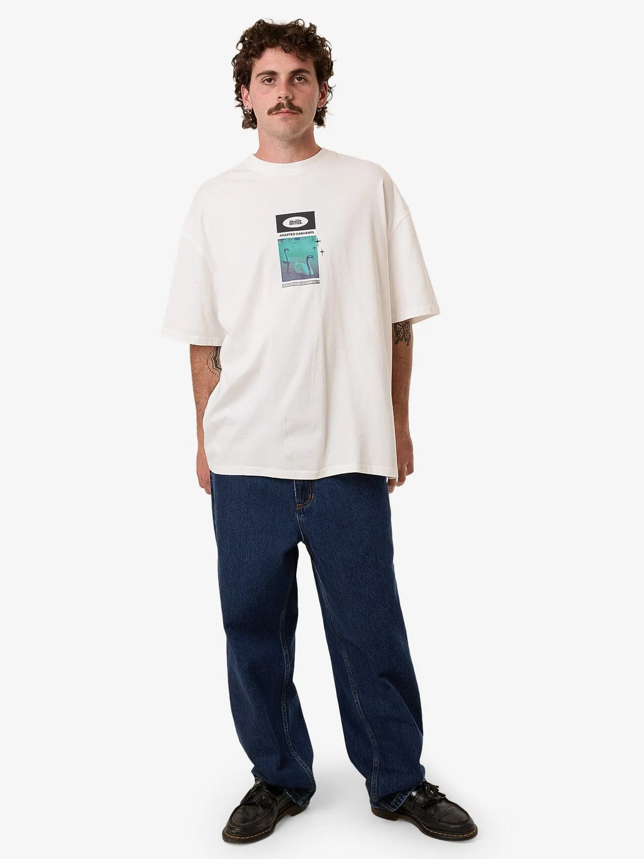 Sweet Anarchy Box Fit Oversize Tee - Dirty White sold by Thrills product image thumbnail 5