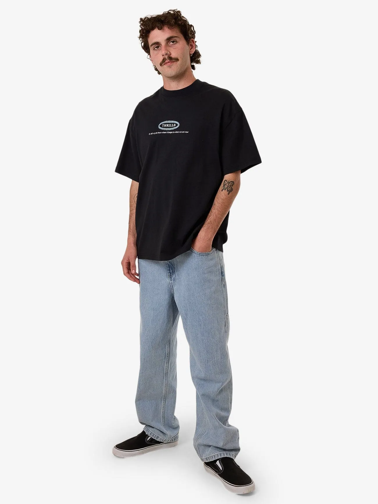 Still Life Box Fit Oversize Tee - Anthracite sold by Thrills product image thumbnail 5
