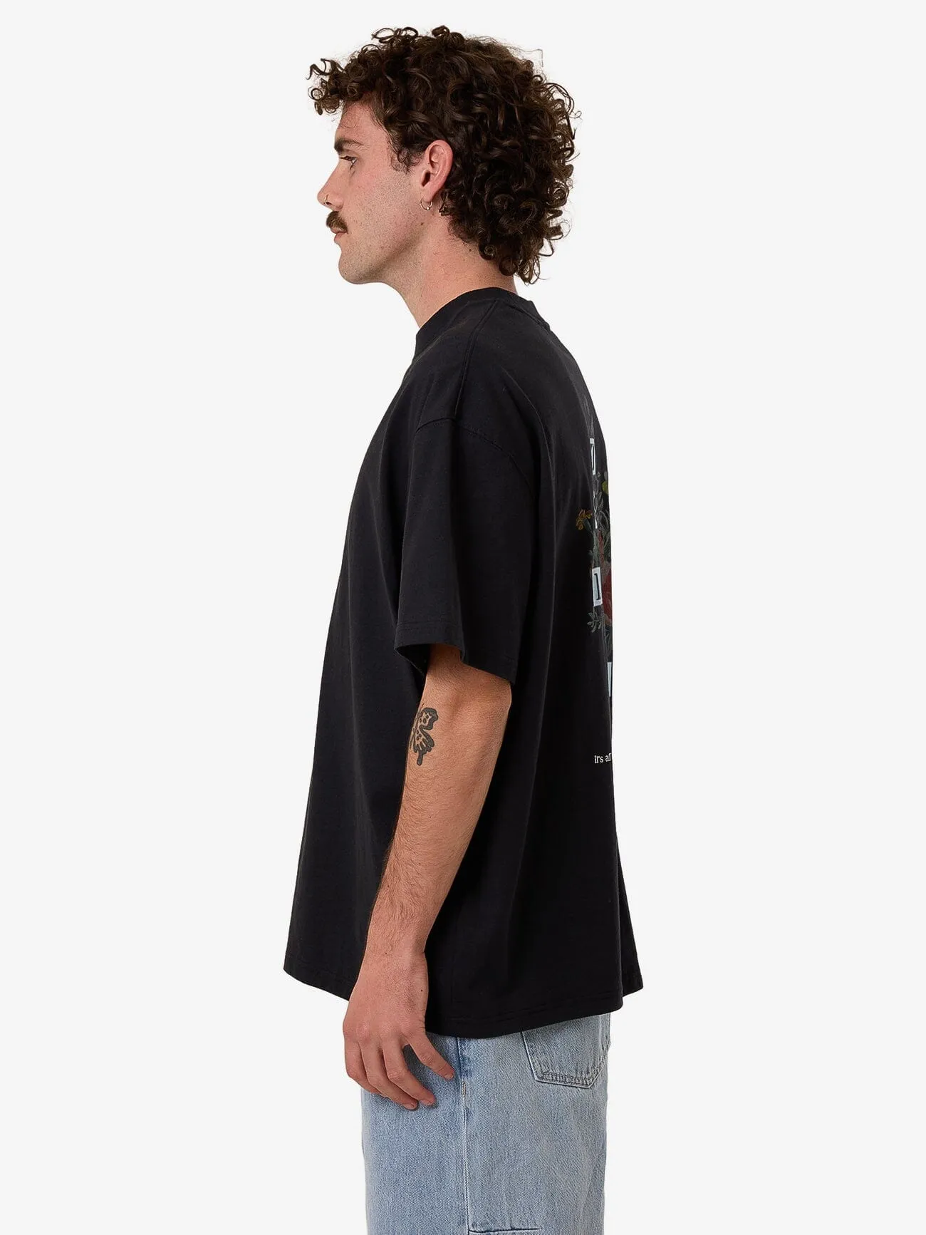 Still Life Box Fit Oversize Tee - Anthracite sold by Thrills product image thumbnail 4