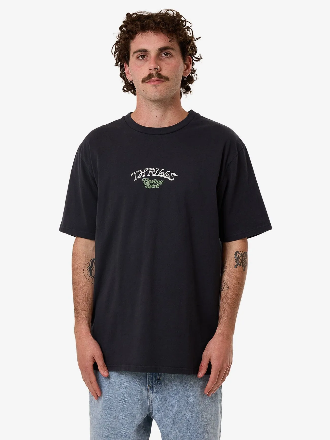 Searchers Oversize Fit Tee - Twilight Black sold by Thrills