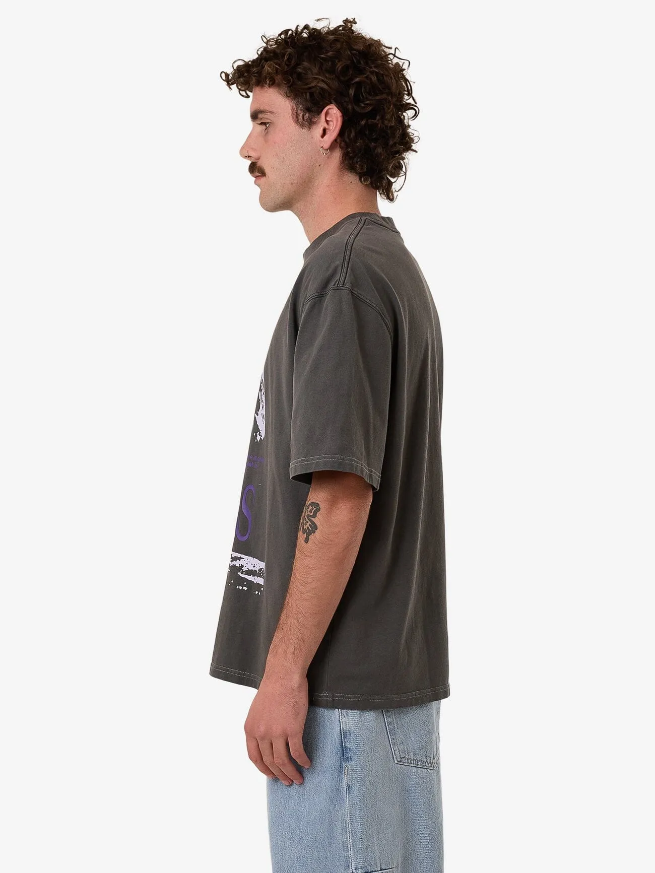 Dystopia Box Fit Oversize Short Tee - Merch Black sold by Thrills product image thumbnail 4