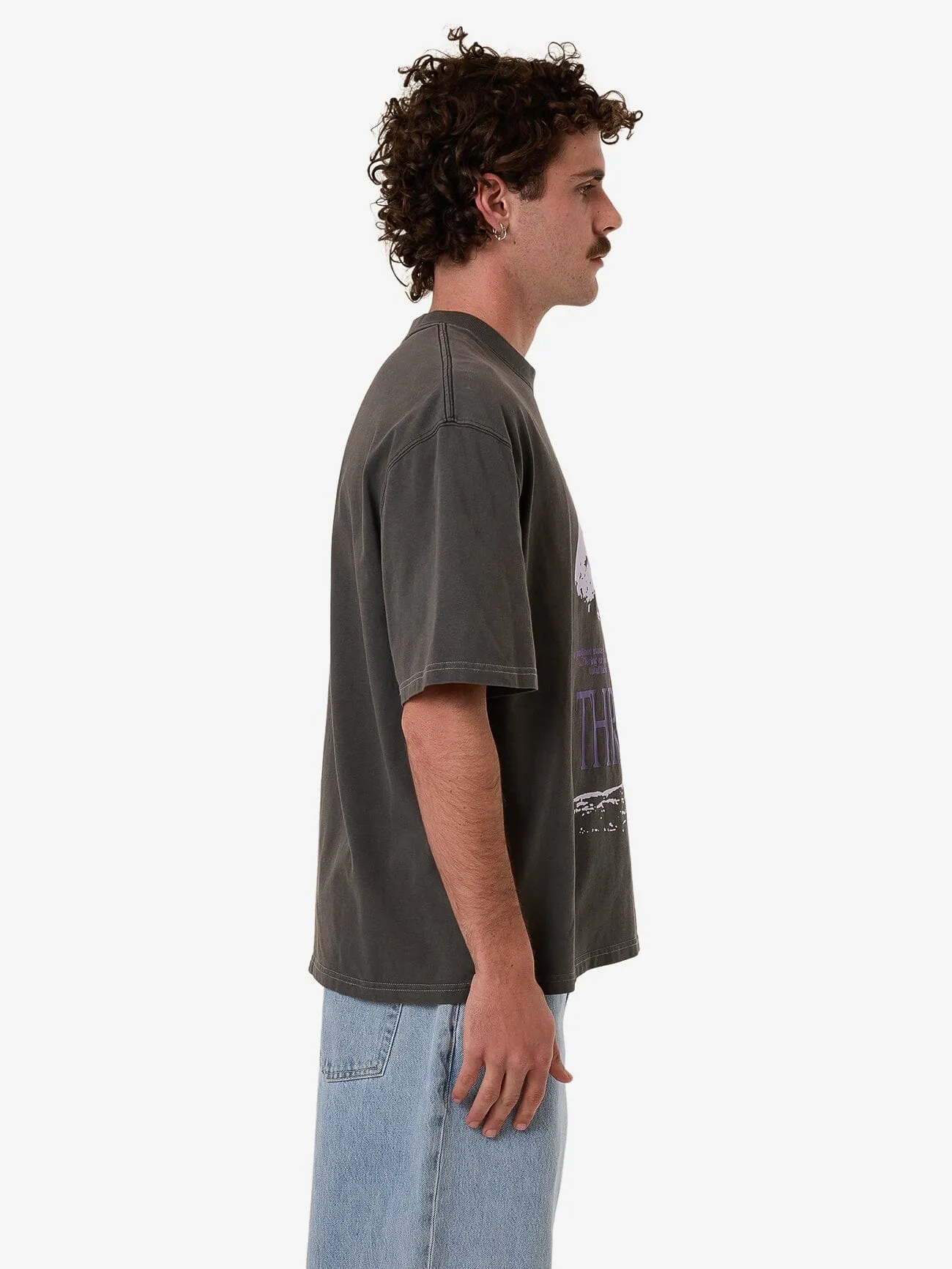 Dystopia Box Fit Oversize Short Tee - Merch Black sold by Thrills product image thumbnail 3