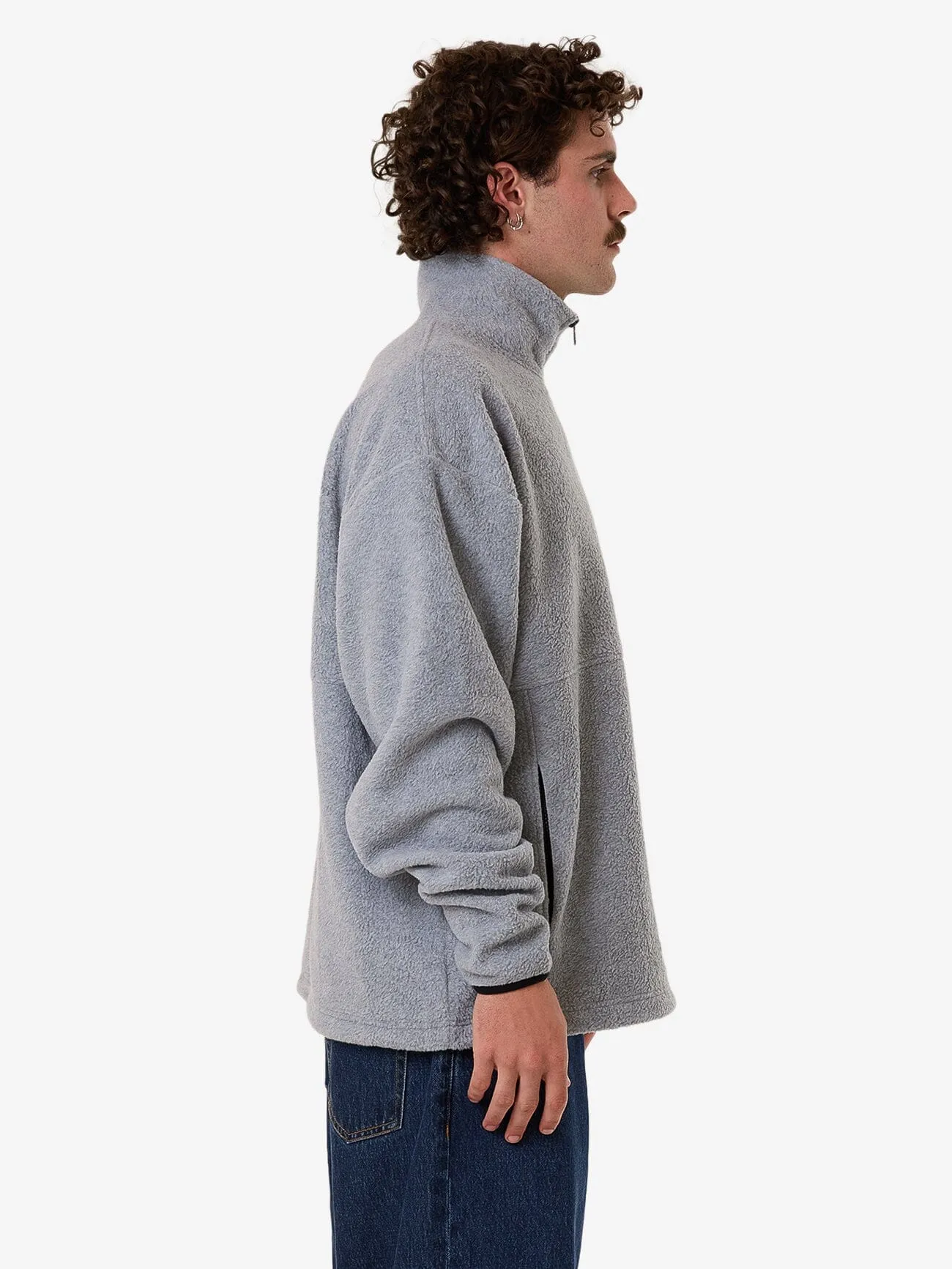 On The Range Quarter Zip Polar Fleece - White Marle sold by Thrills product image thumbnail 3