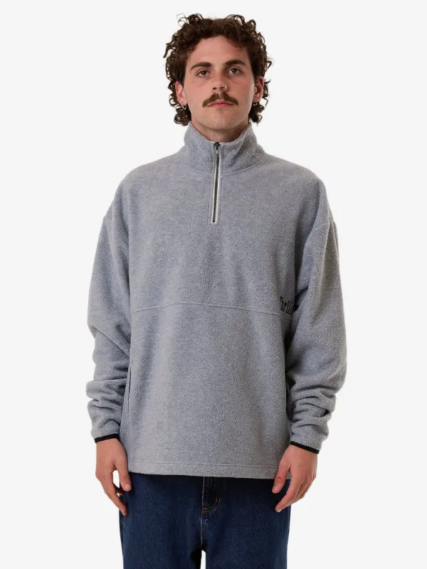 On The Range Quarter Zip Polar Fleece - White Marle sold by Thrills