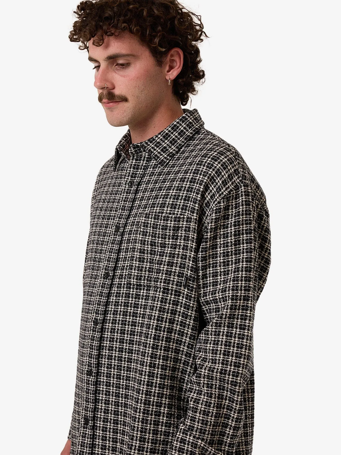 Hazed Long Sleeve Shirt - Black sold by Thrills product image thumbnail 5