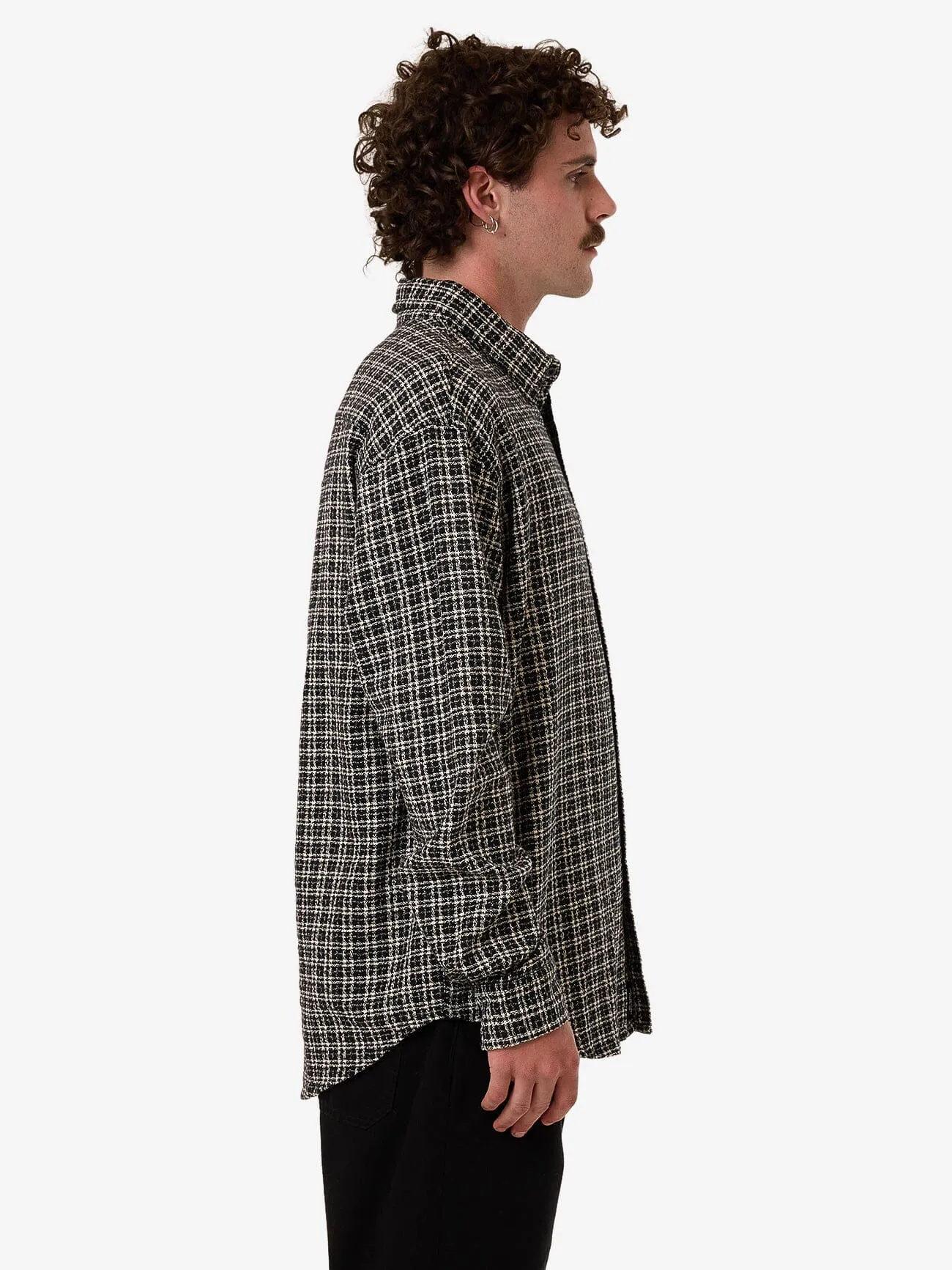 Hazed Long Sleeve Shirt - Black sold by Thrills product image thumbnail 3