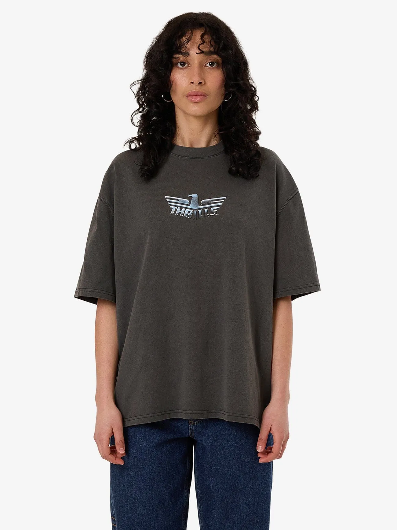 Polished Wings Oversized Tee - Merch Black sold by Thrills
