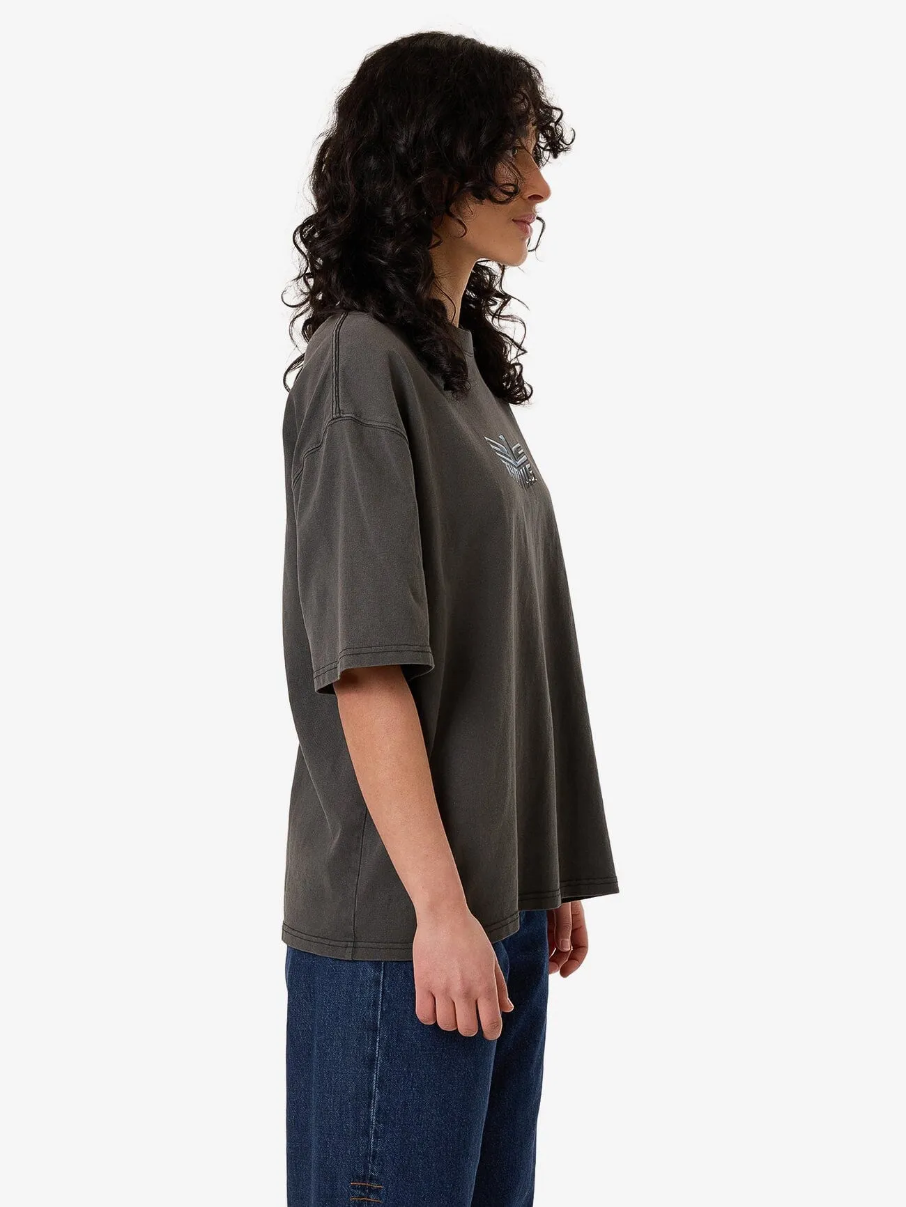 Polished Wings Oversized Tee - Merch Black sold by Thrills product image thumbnail 3