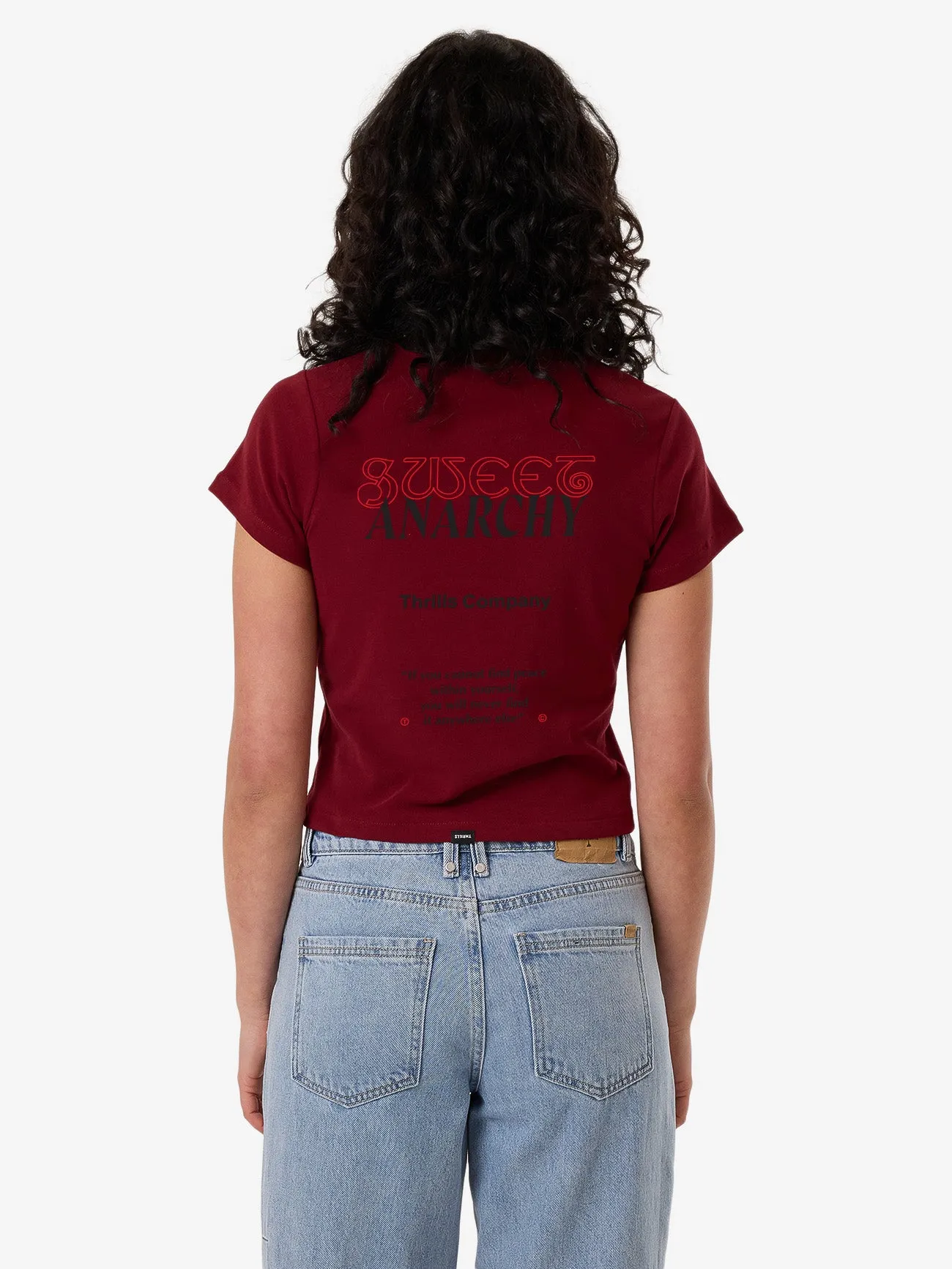 Sweet Anarchy Mini Tee - Cabernet sold by Thrills product image thumbnail 2
