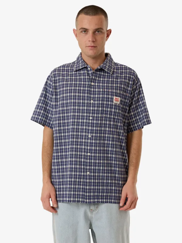 HYC Short Sleeve Check Shirt - Yakka Blue sold by Thrills