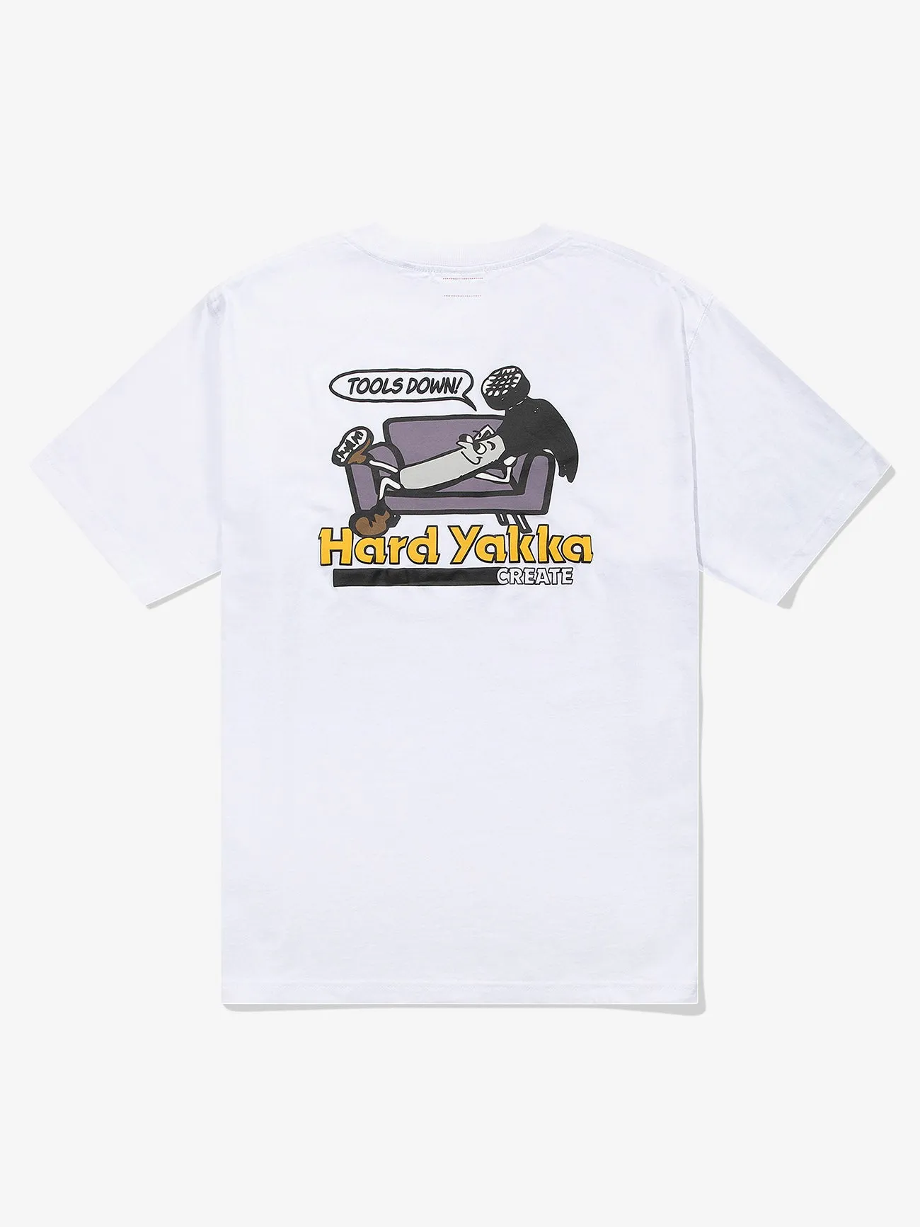 HYC Tools Down Oversize Fit Tee - White sold by Thrills product image thumbnail 2