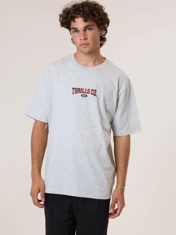 Recruit Oversize Fit Tee - Snow Marle sold by Thrills