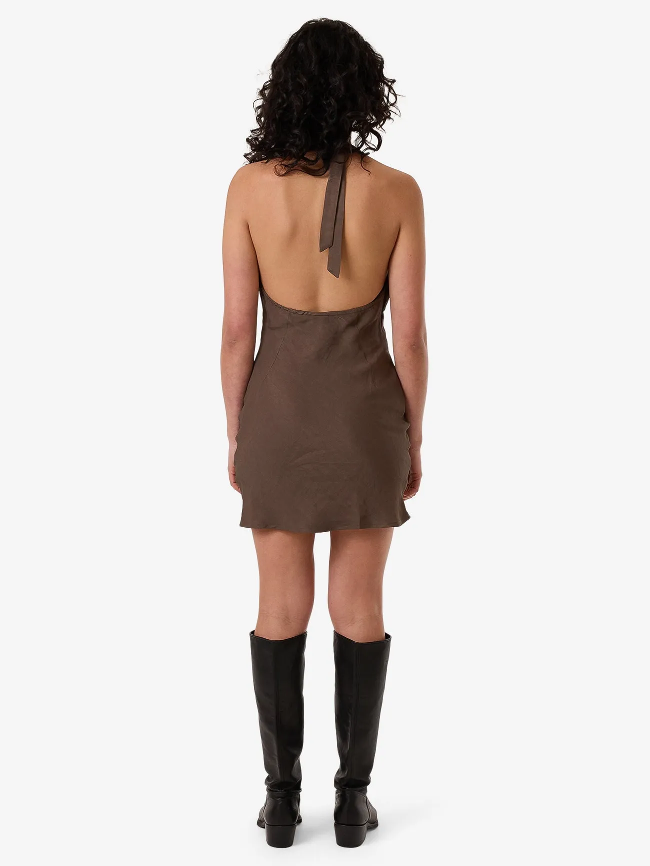 Dakota Halter Mini Dress - Fungi sold by Thrills product image thumbnail 3