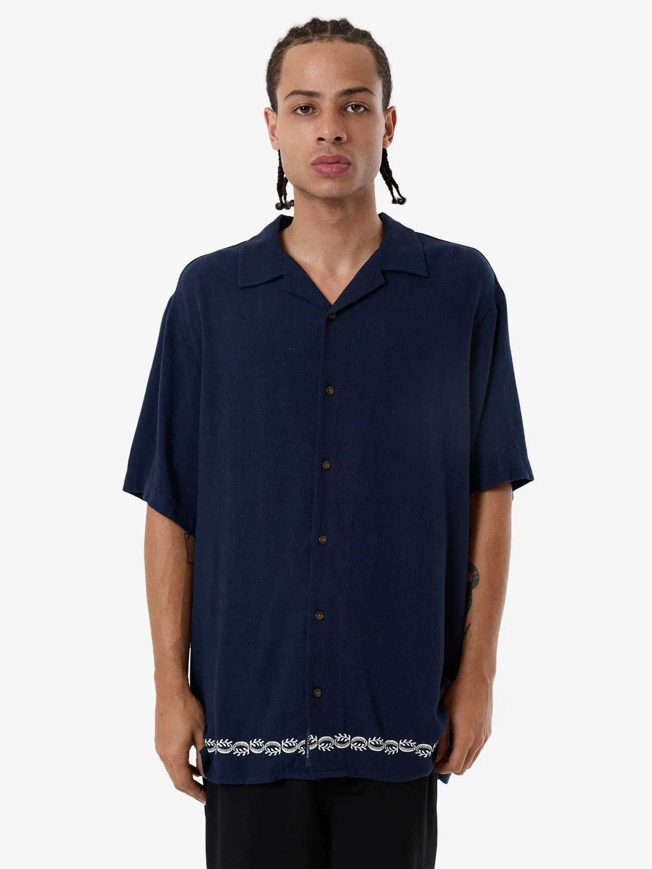 Terrace Bowling Shirt - Total Eclipse sold by Thrills