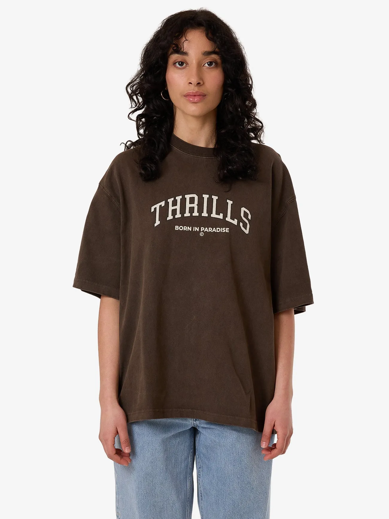Home Advantage Oversized Tee - Wren sold by Thrills
