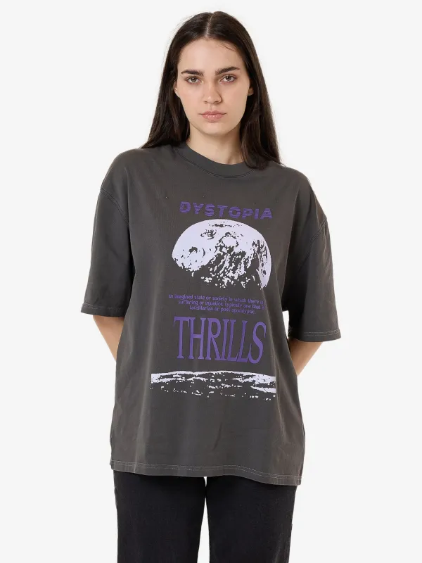 Dystopia Oversized Tee - Merch Black sold by Thrills